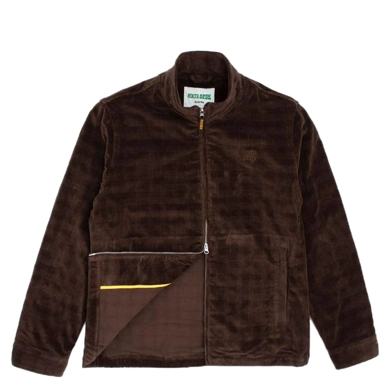 Hikerdelic Plaid Cordjacke in Braun