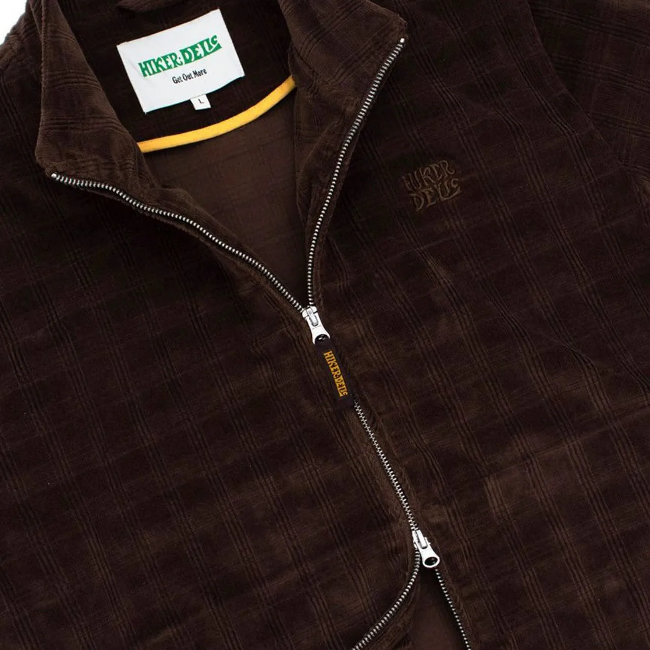 Hikerdelic Plaid Cordjacke in Braun