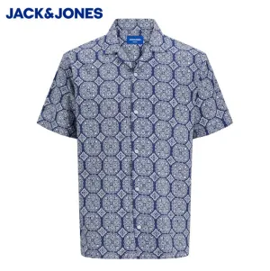 Jack & Jones Seer Pattern Ocean Hemd Blau