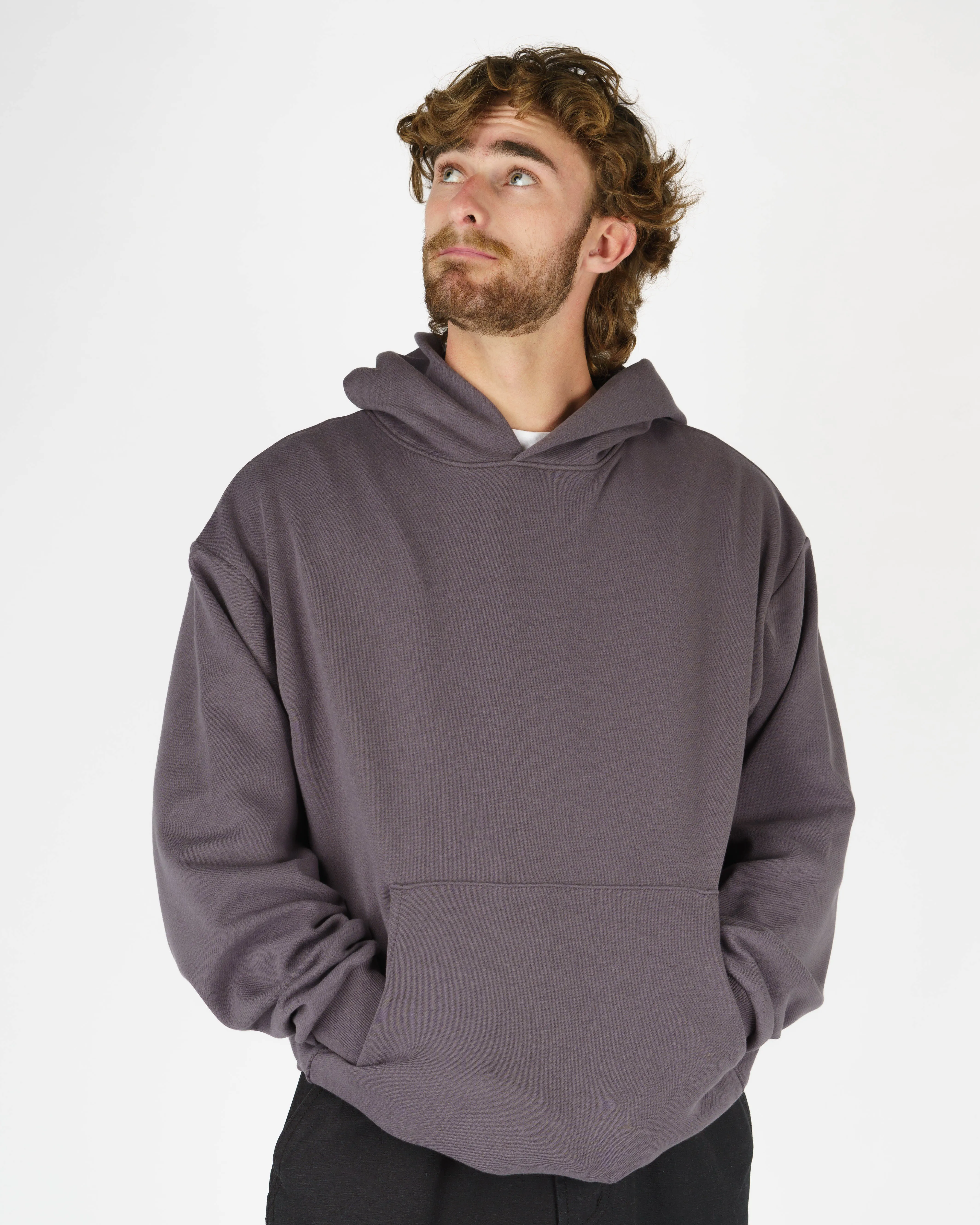 James Pullover Hoodie - Dunkelgrau