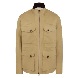 James Purdey Hanning Dry Wax Reisejacke Beige