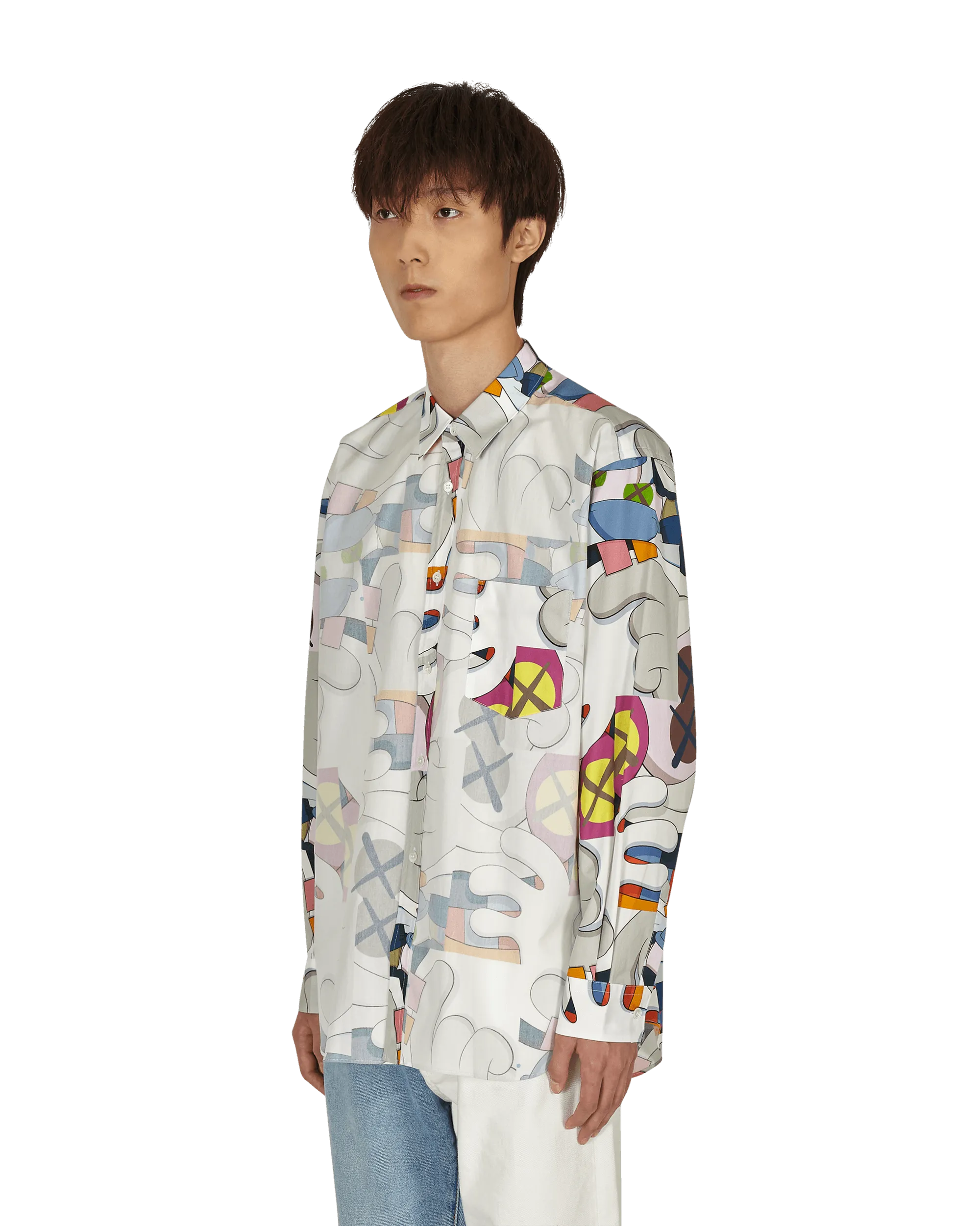 KAWS Classic Shirt mit mehrfarbigem Overlay