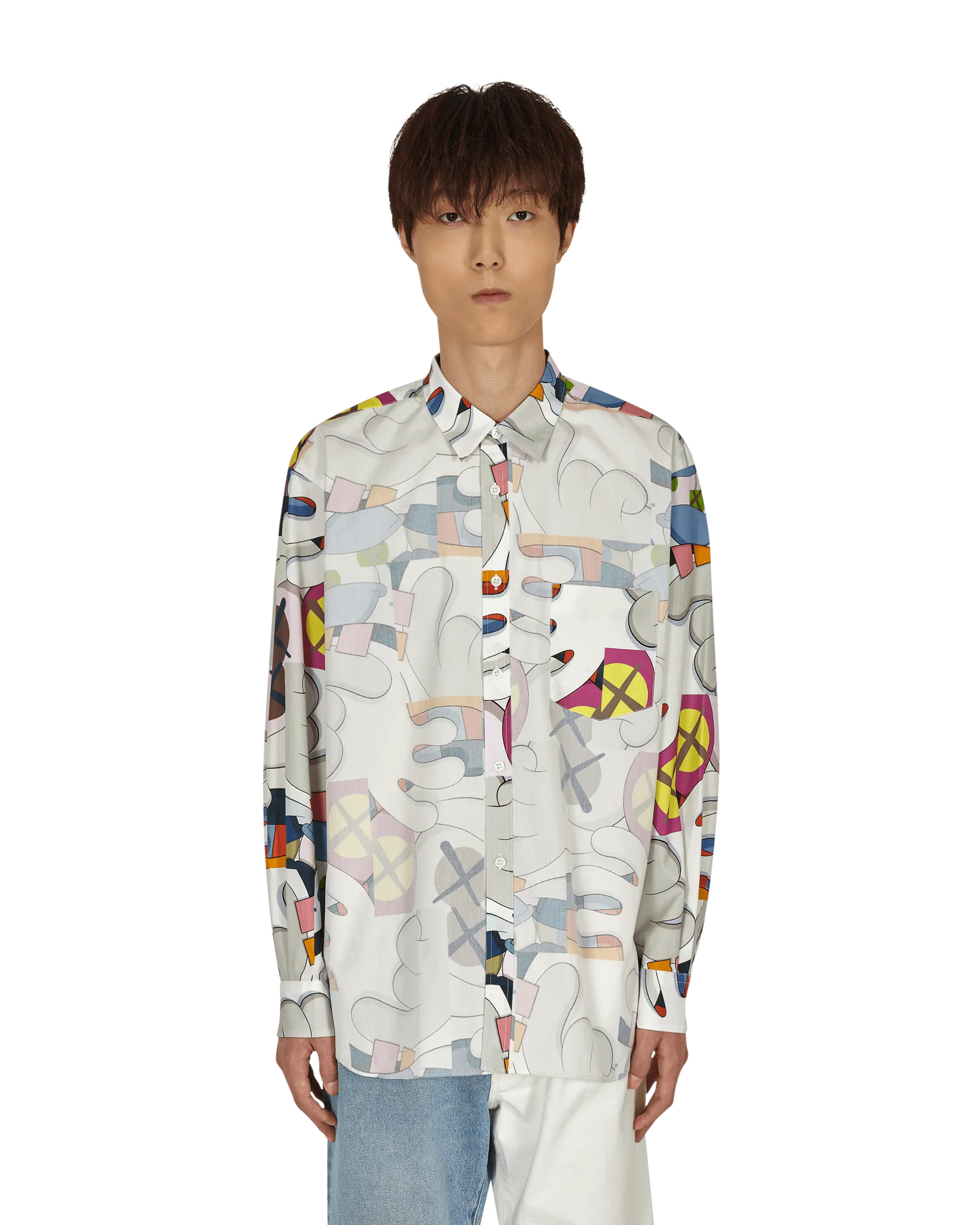KAWS Classic Shirt mit mehrfarbigem Overlay
