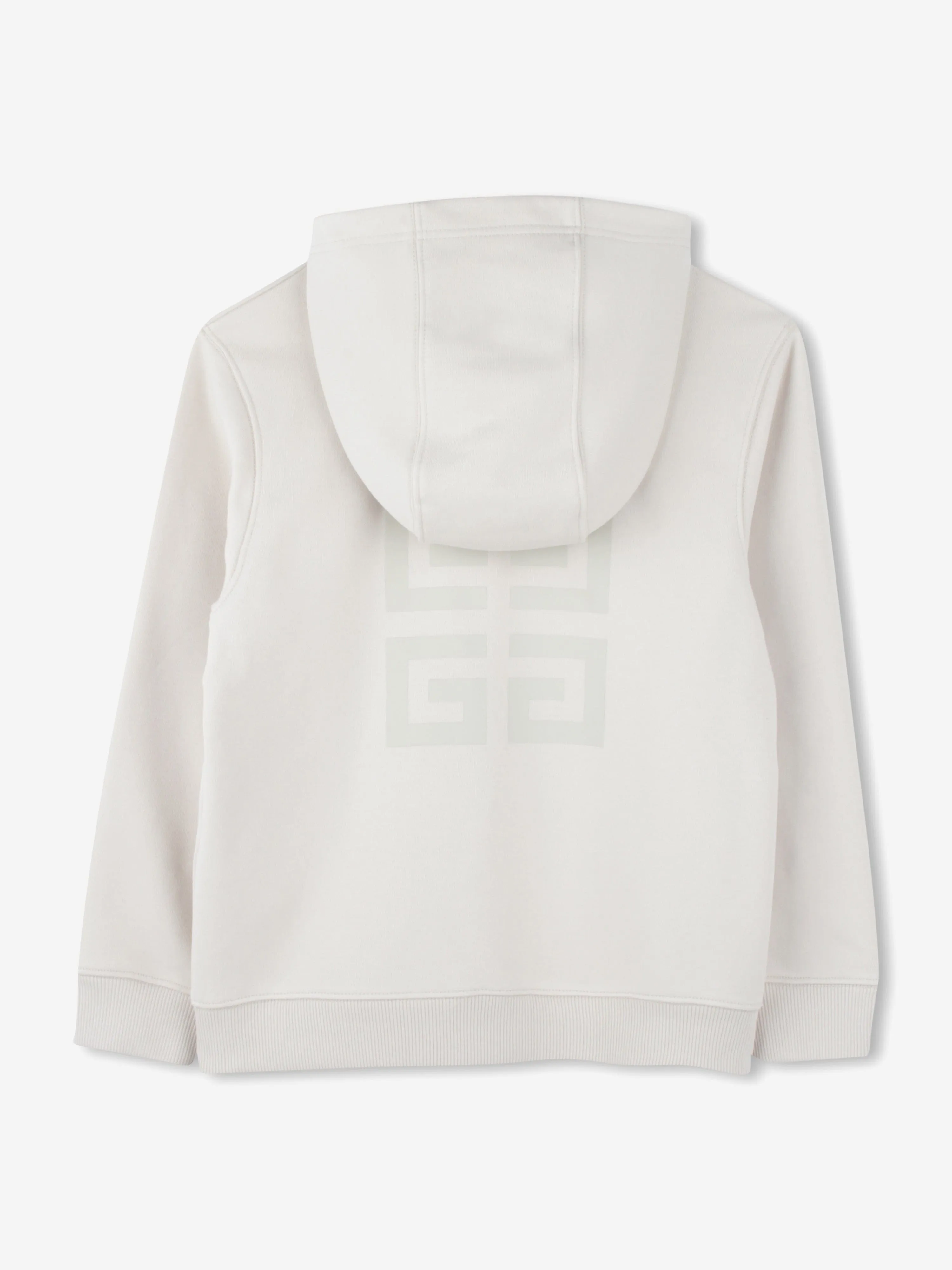 Kids 4G Logo Reißverschluss-Pullover in Beige