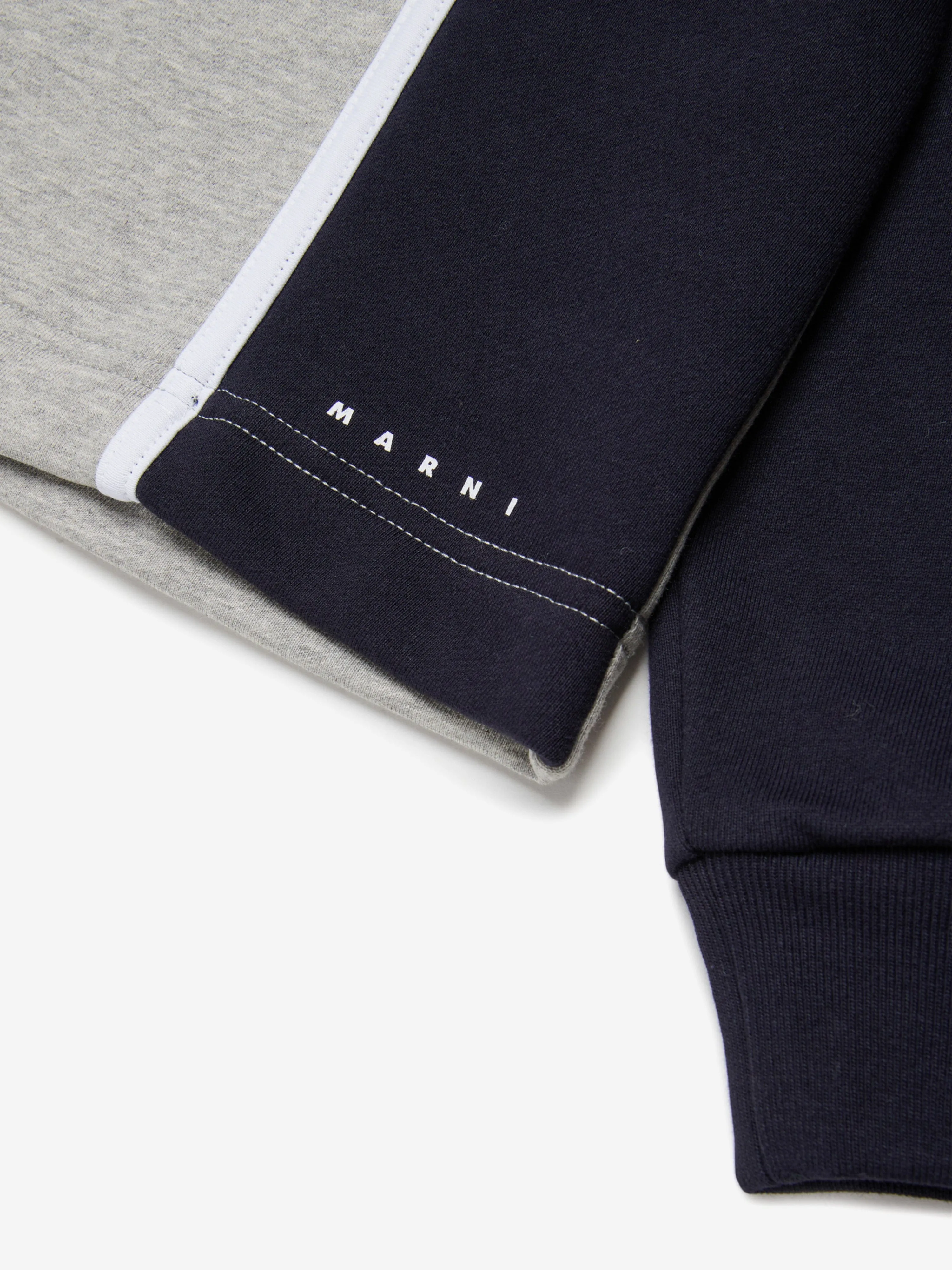 Kinder Colourblock Sweatshirt in Marineblau