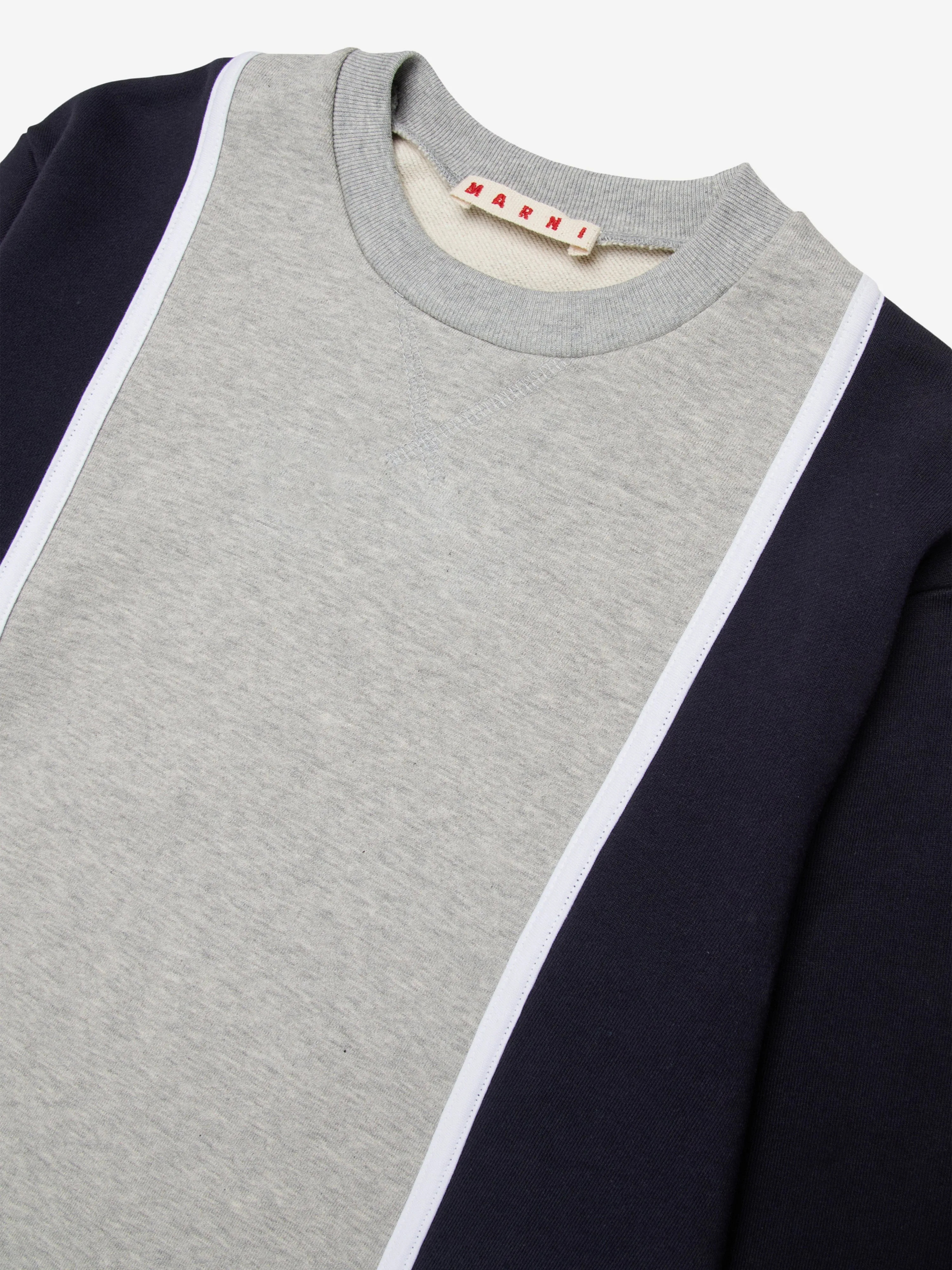 Kinder Colourblock Sweatshirt in Marineblau
