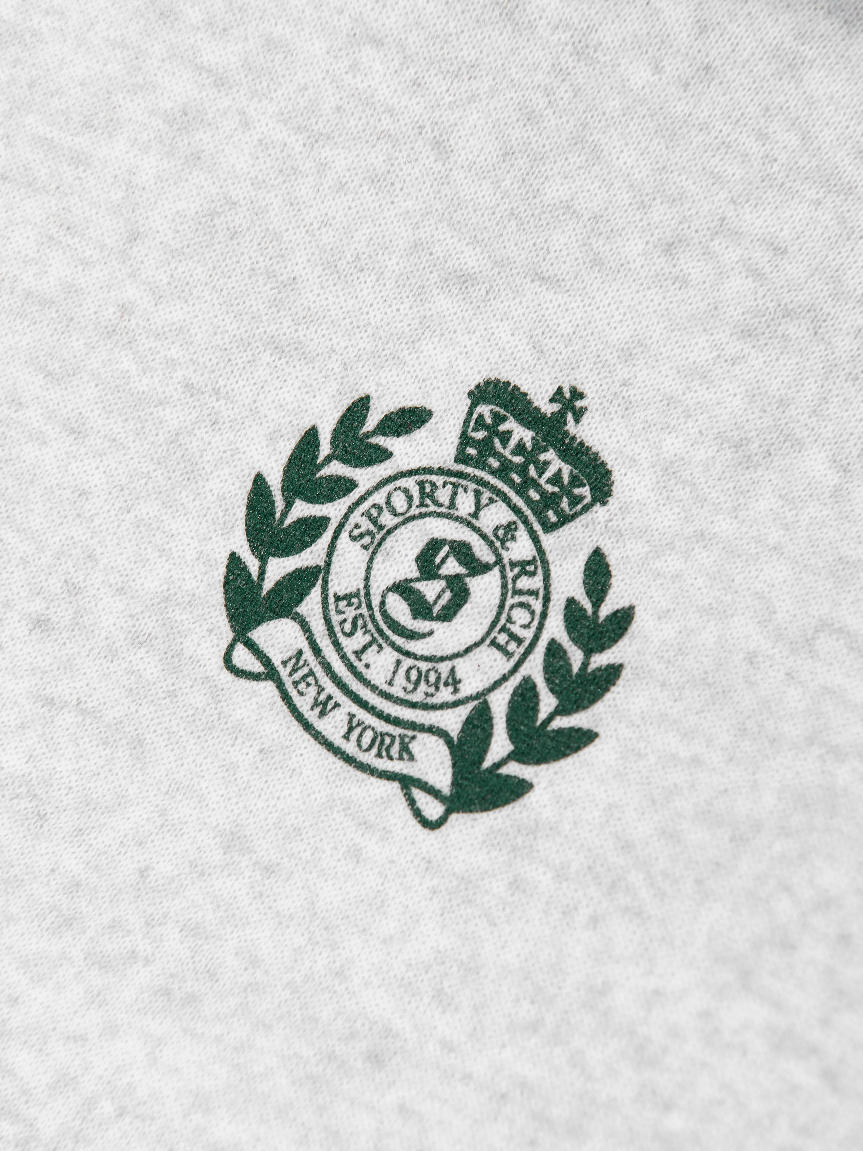 Kids H&W Crest Hoodie in Grau
