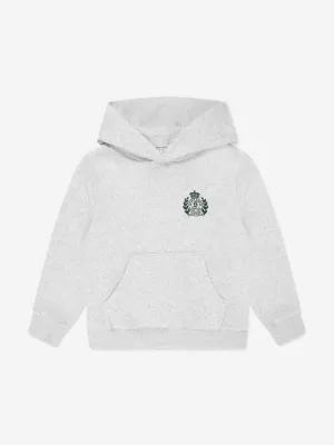 Kids H&W Crest Hoodie in Grau