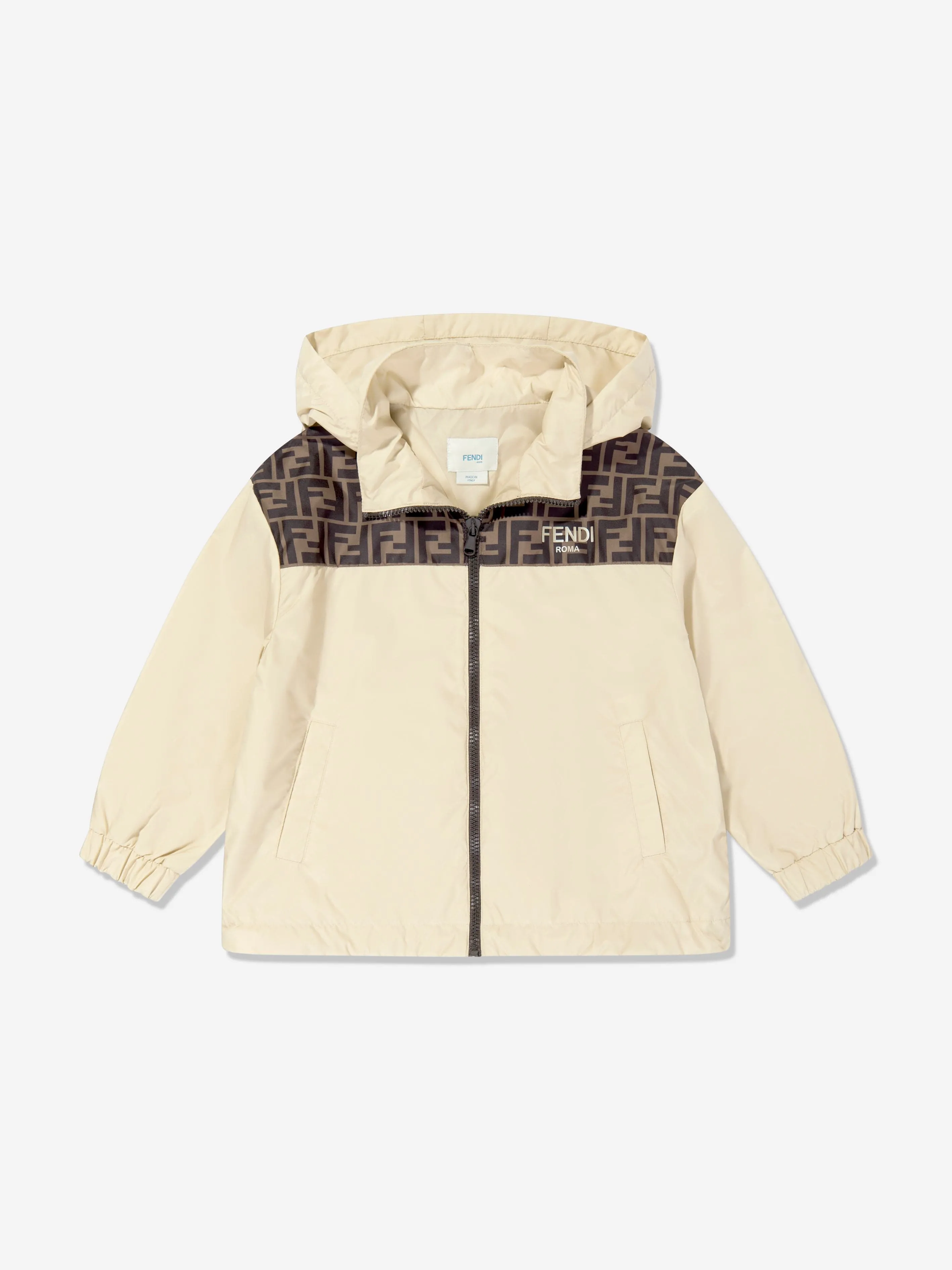 Kids K-Way Jacke in Beige
