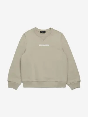 Kinder Logo Sweatshirt in Beige