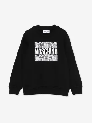 Kinder Logo Sweatshirt in Schwarz