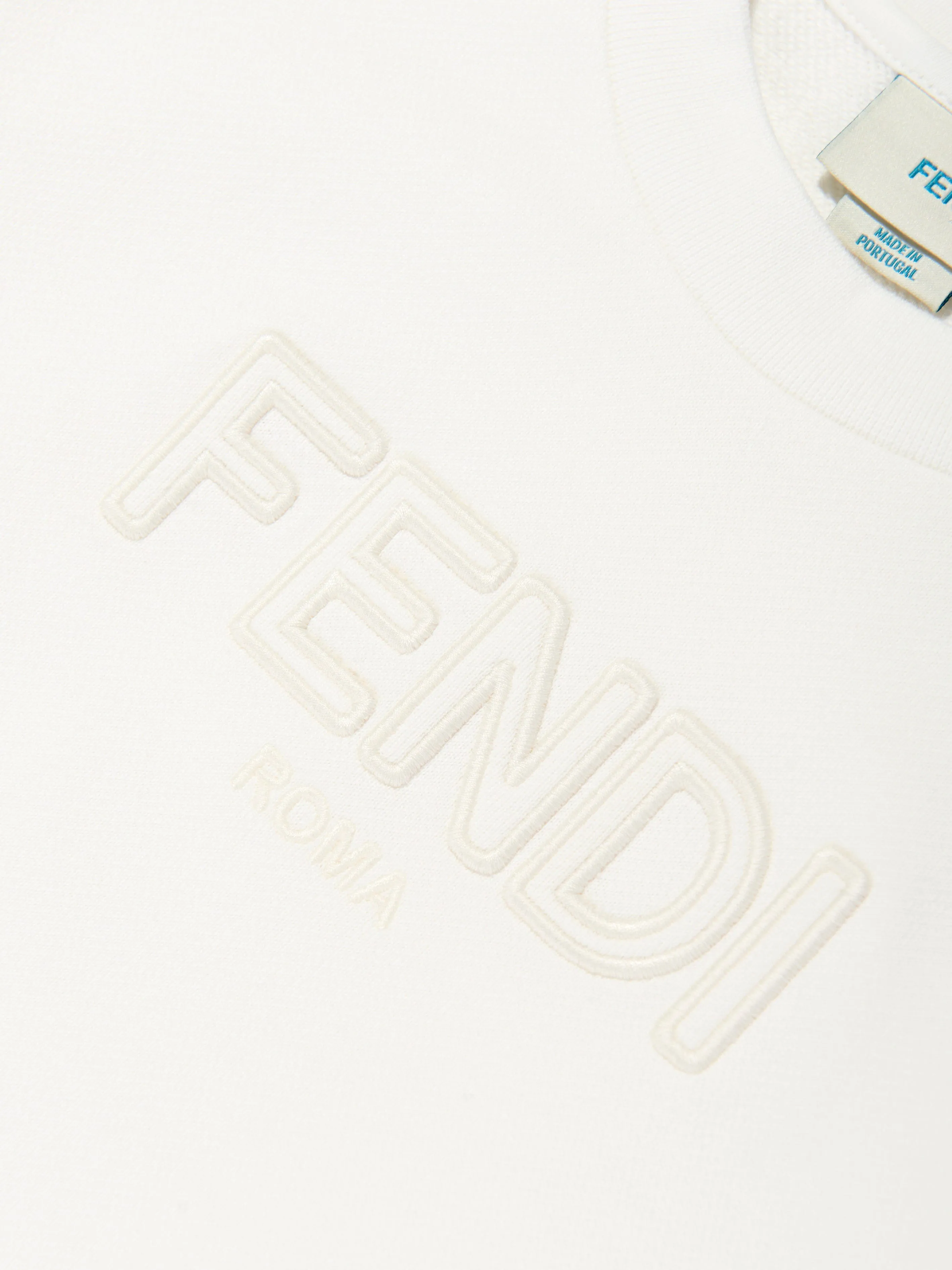Kinder Logo Sweatshirt in Weiß
