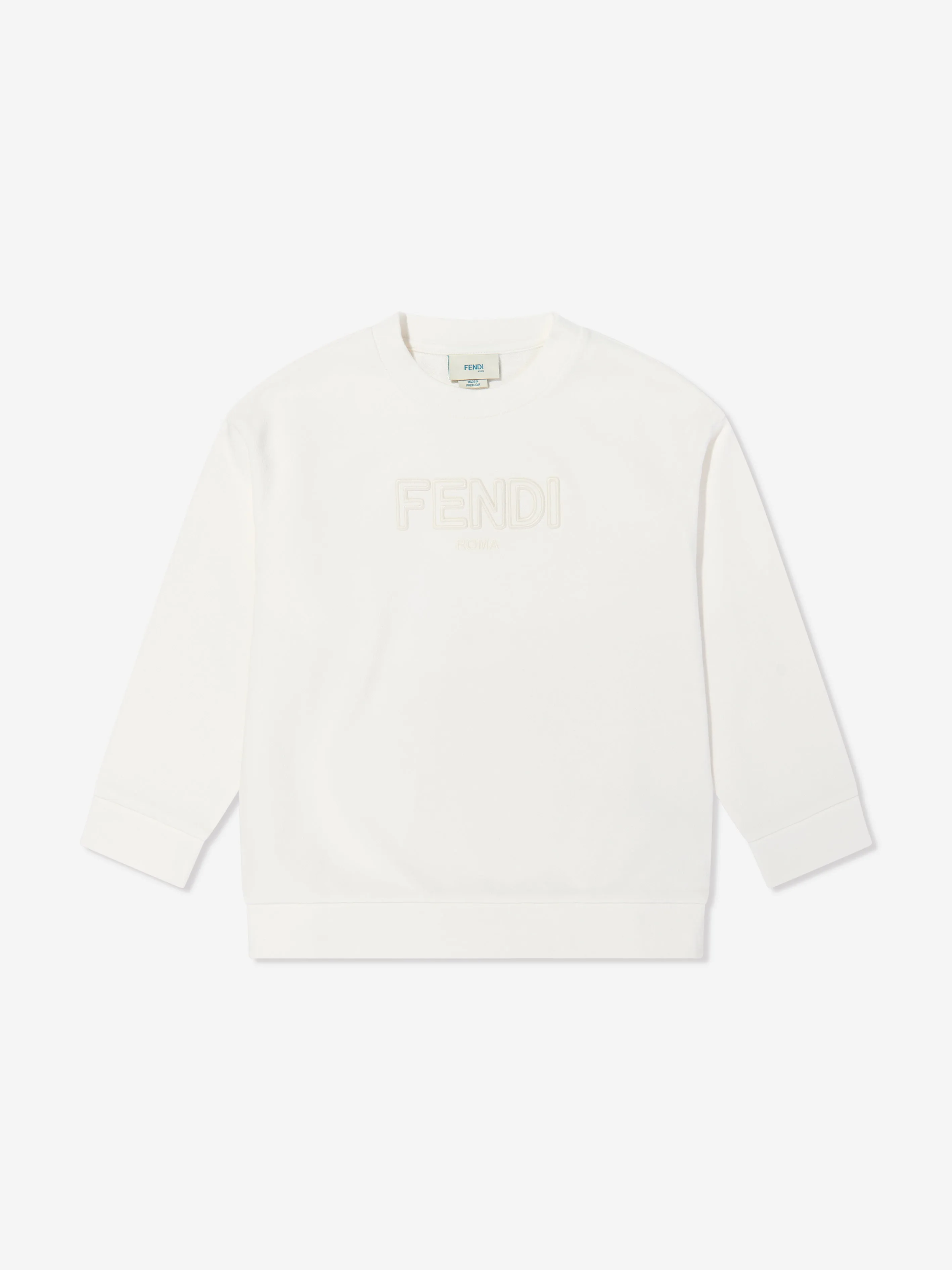 Kinder Logo Sweatshirt in Weiß