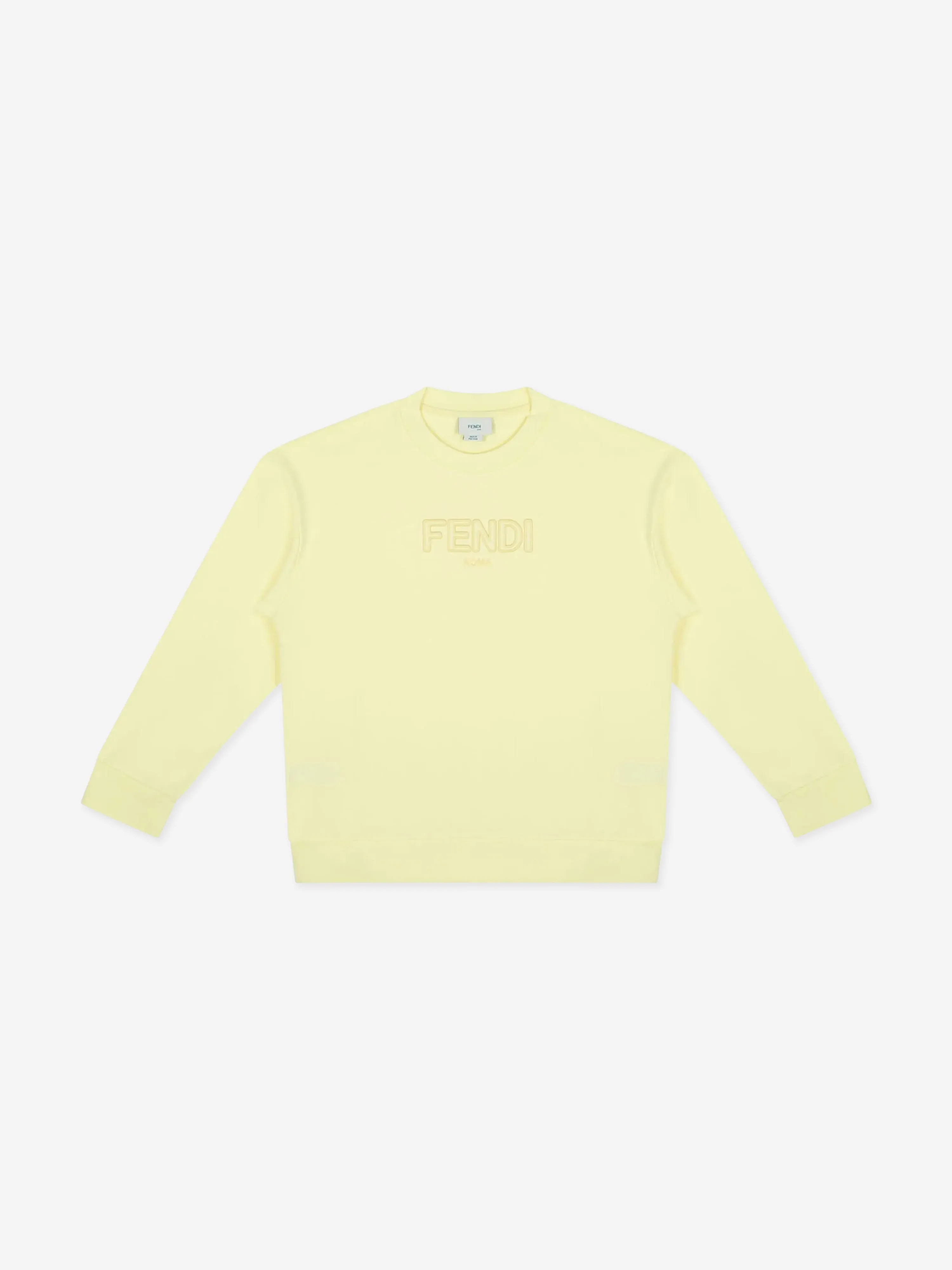 Kinder Logo Sweatshirt in Gelb