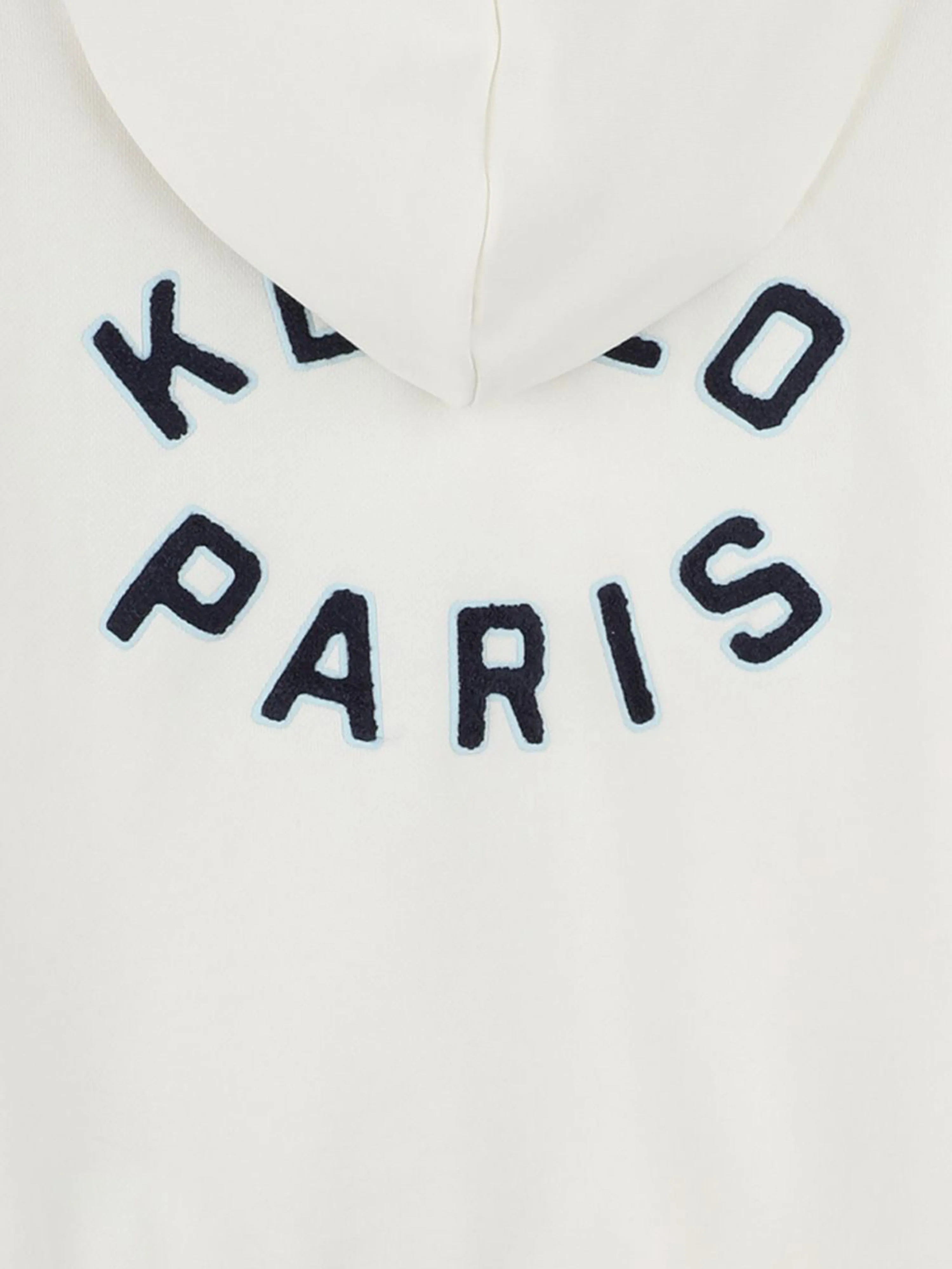 Kinder Logo Reißverschluss-Pullover in Elfenbein