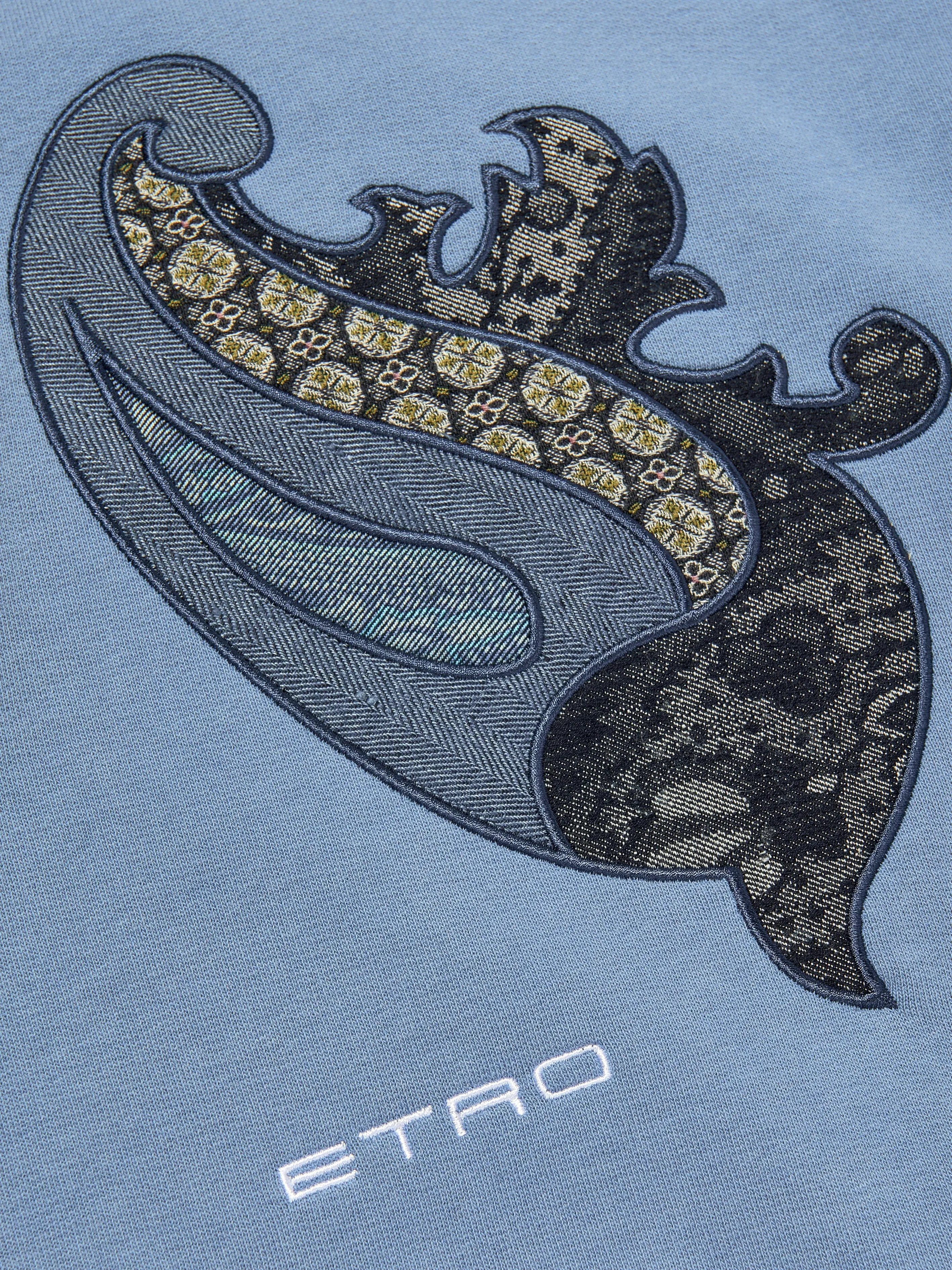 Kinder Paisley Sweatshirt in Blau