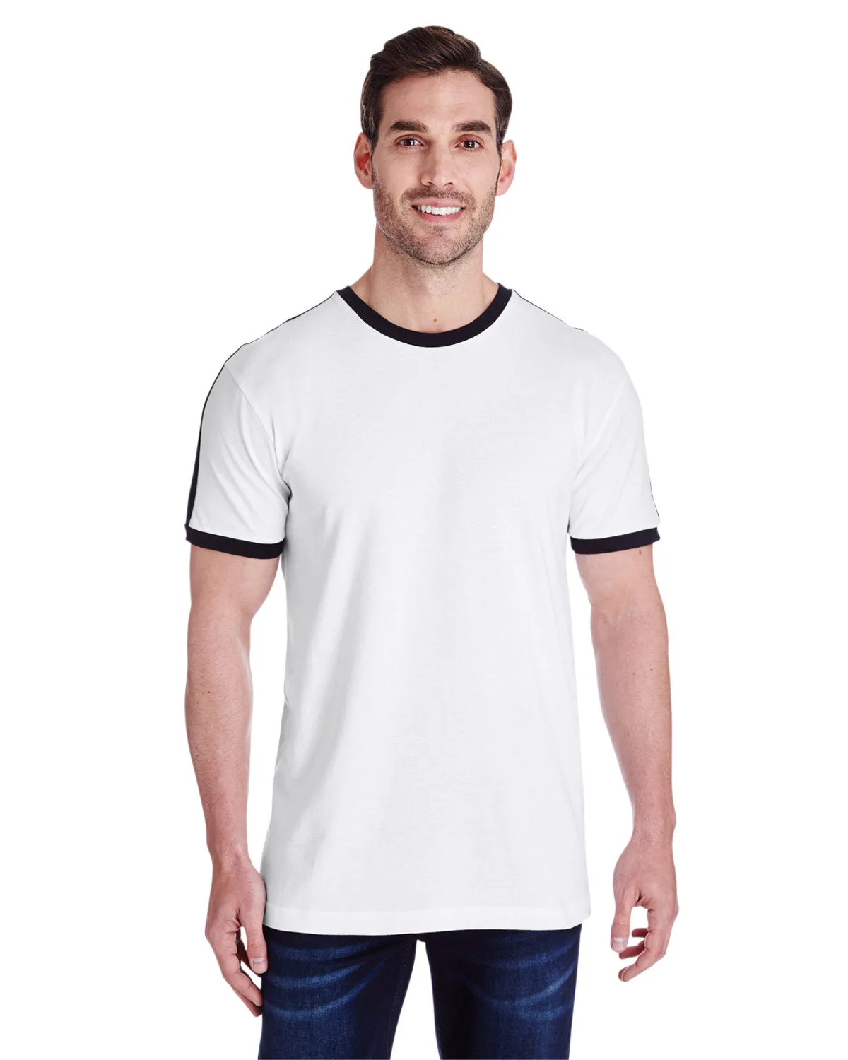 LAT 6932 Herren Retro Ringer T-Shirt
