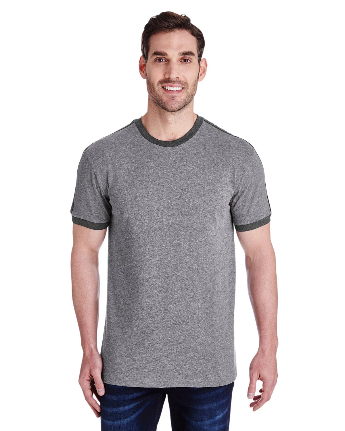 LAT 6932 Herren Retro Ringer T-Shirt