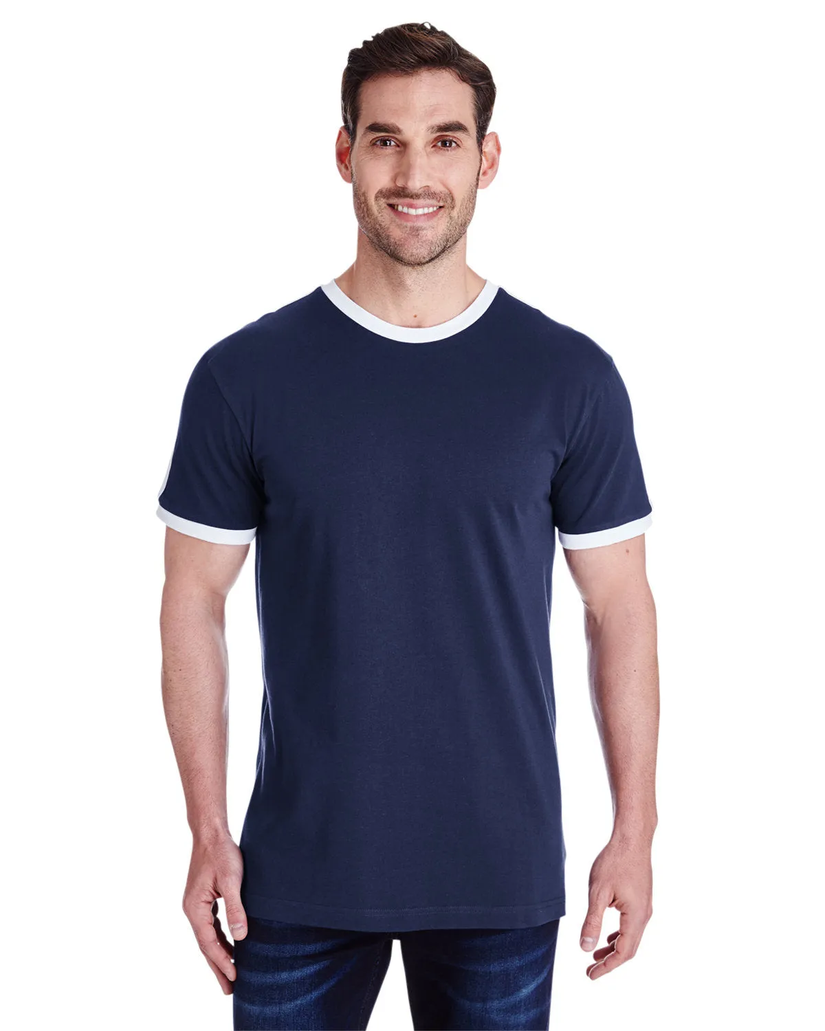 LAT 6932 Herren Retro Ringer T-Shirt