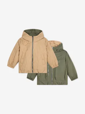 MARC JACOBS Kids Reversible Pufferjacke in Braun