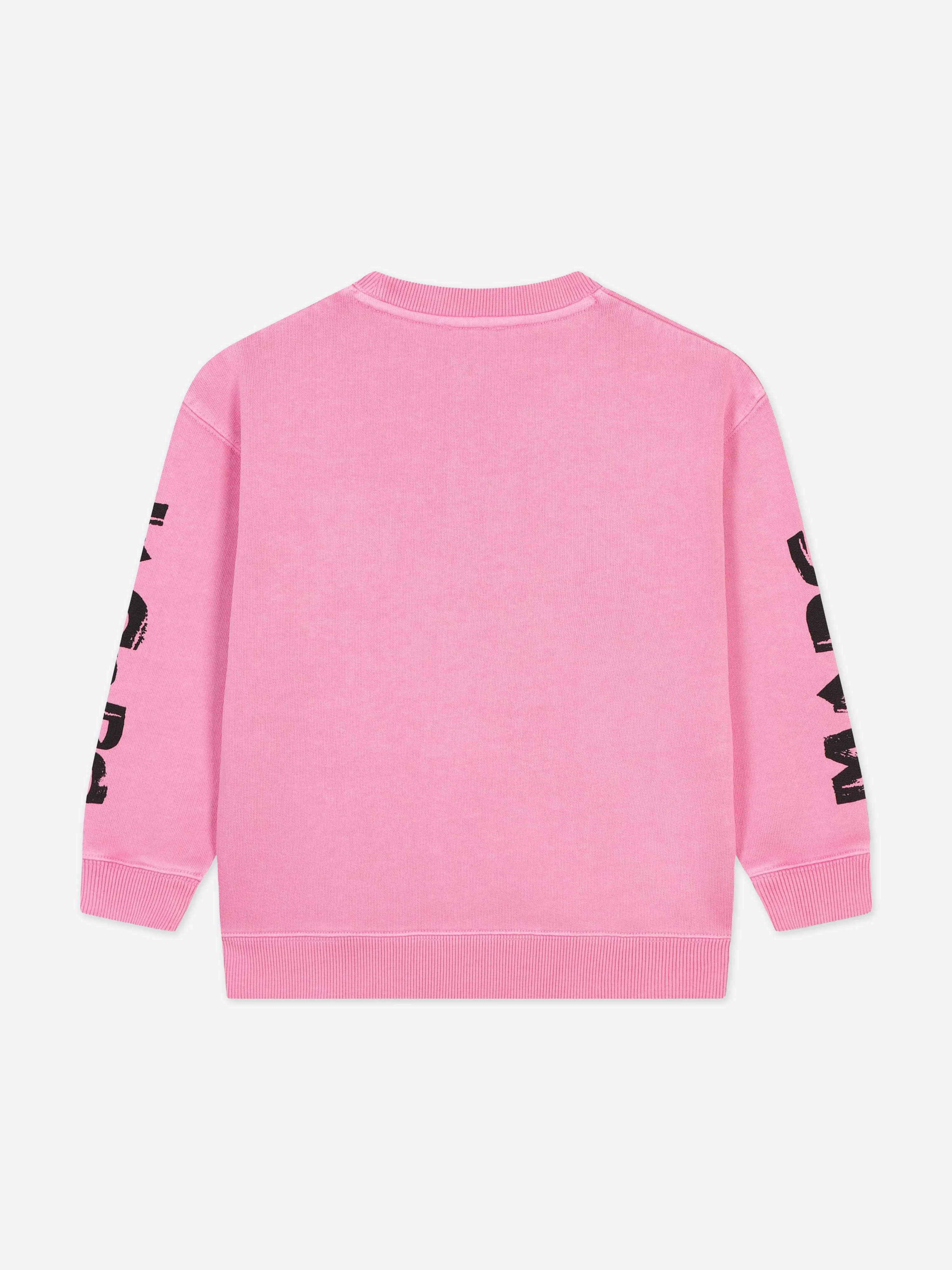 MARC JACOBS Kids Smiley World Sweatshirt in Rosa