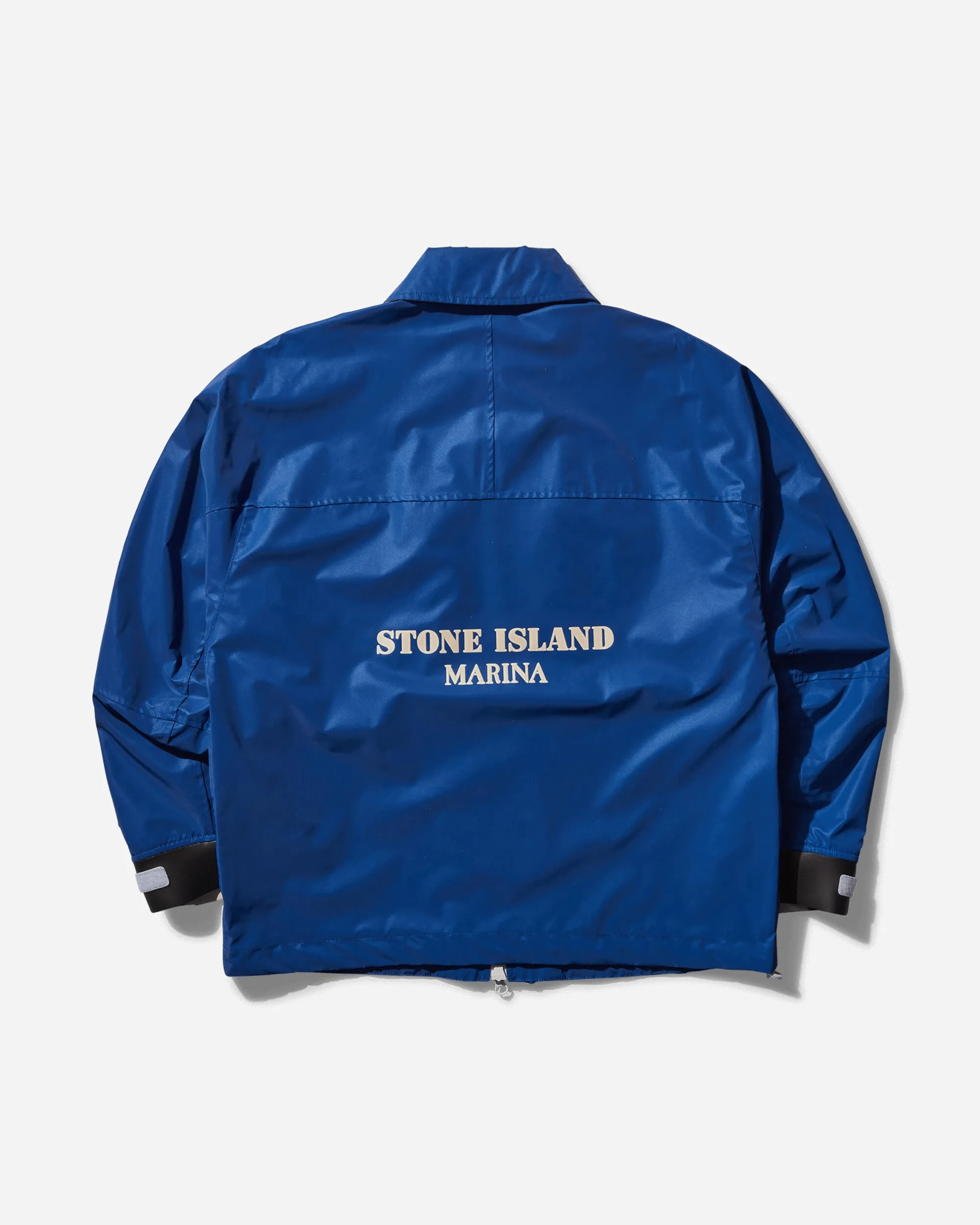 Marina Nylon Canvas Plated Reflektierende Jacke Leuchtend Blau