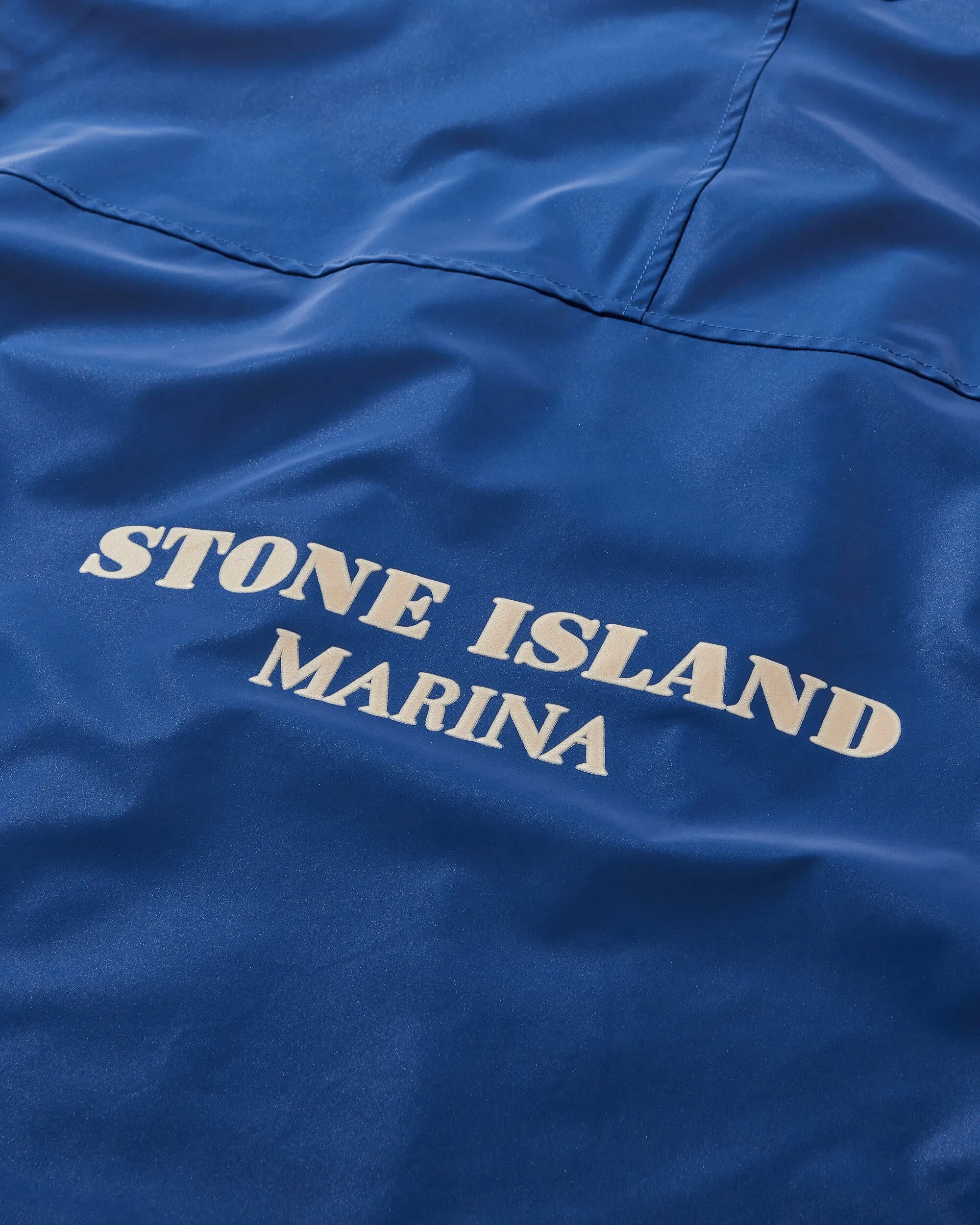 Marina Nylon Canvas Plated Reflektierende Jacke Leuchtend Blau