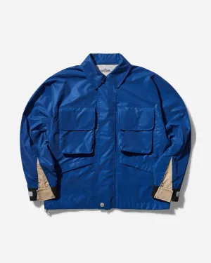 Marina Nylon Canvas Plated Reflektierende Jacke Leuchtend Blau