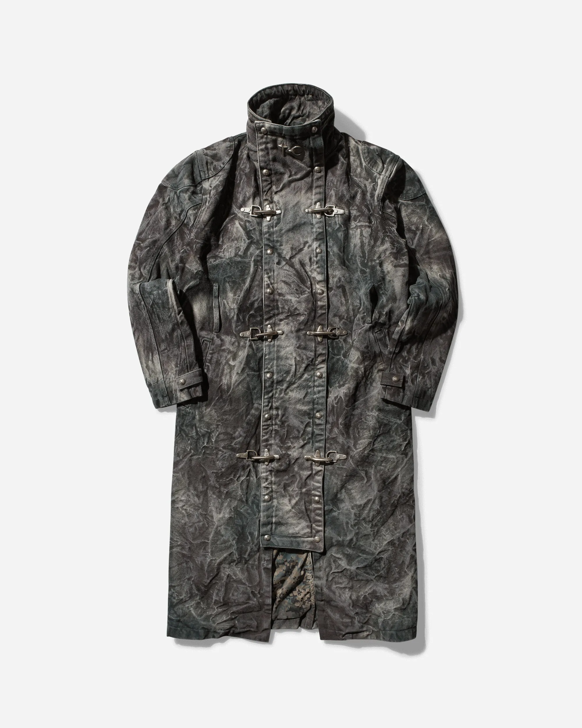 Herren Bio Soldier Denim Trenchcoat Camouflage