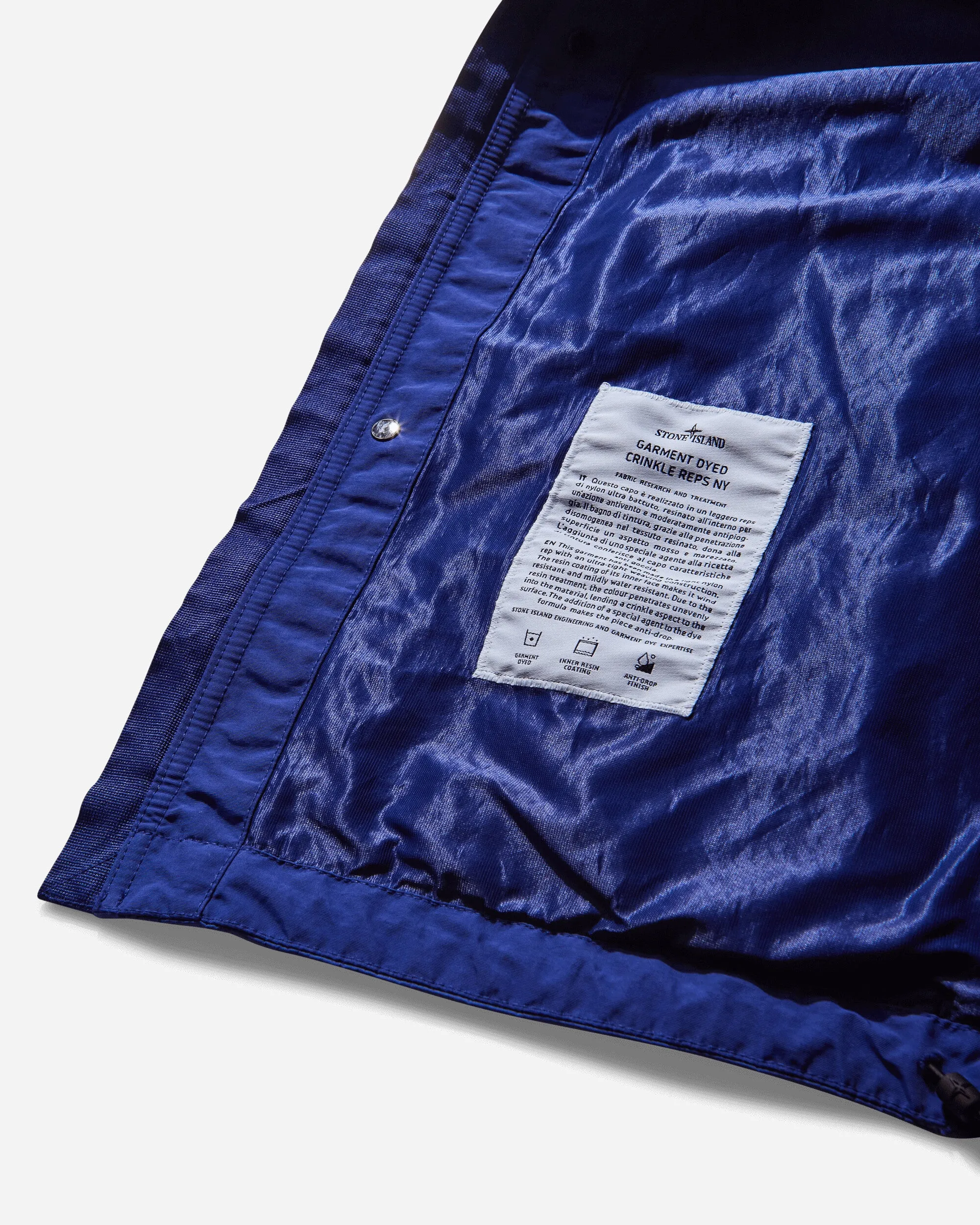 Herren Crinkle Reps R-NY Kapuzenjacke Hellblau