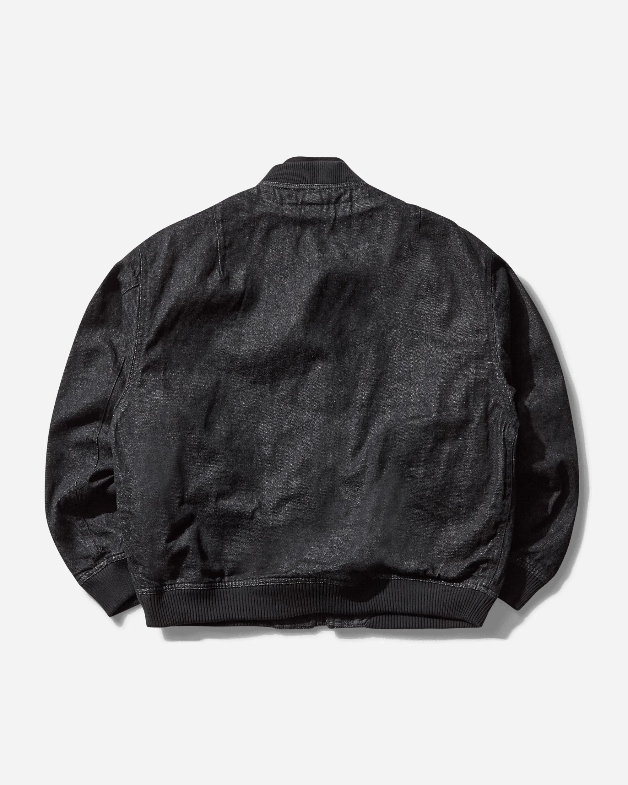 Herren-Doppelklappen-Reißverschlussjacke Schwarz