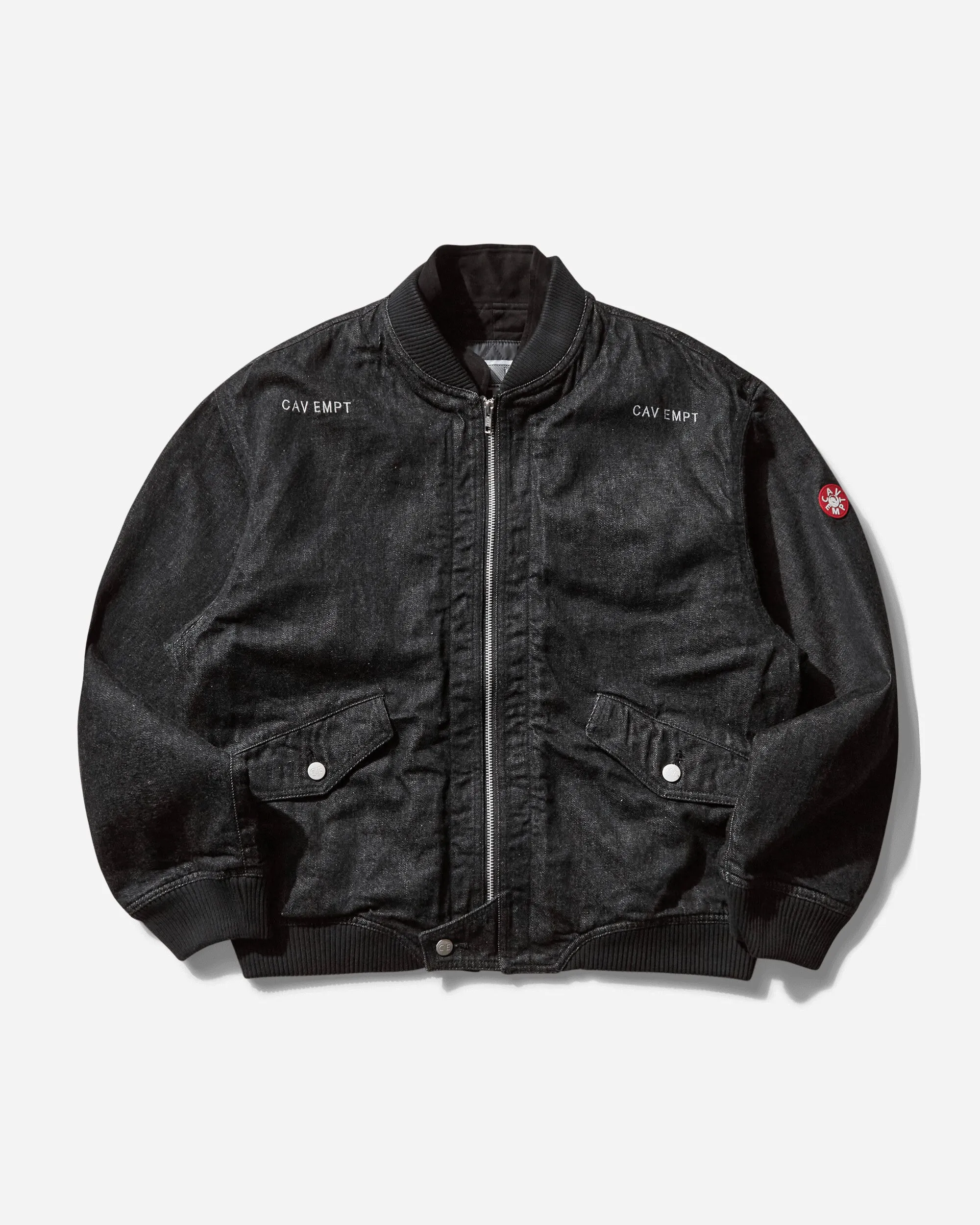Herren-Doppelklappen-Reißverschlussjacke Schwarz