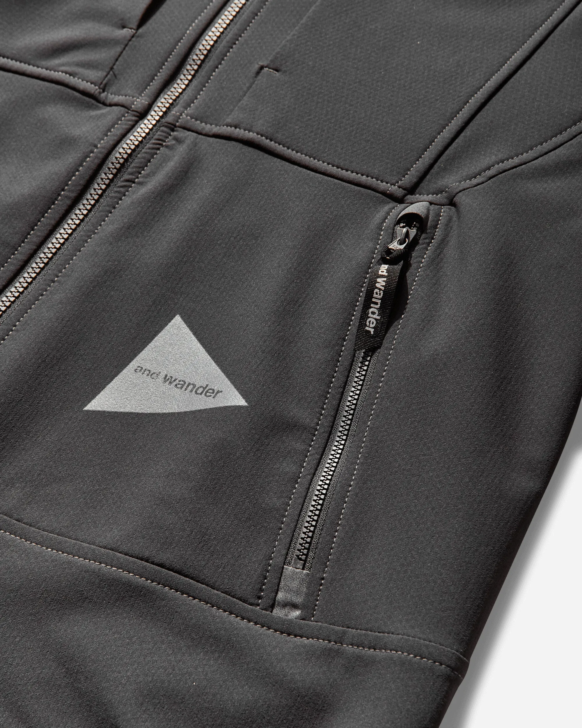 Herren leichte dehnbare Shell-Jacke in Anthrazit