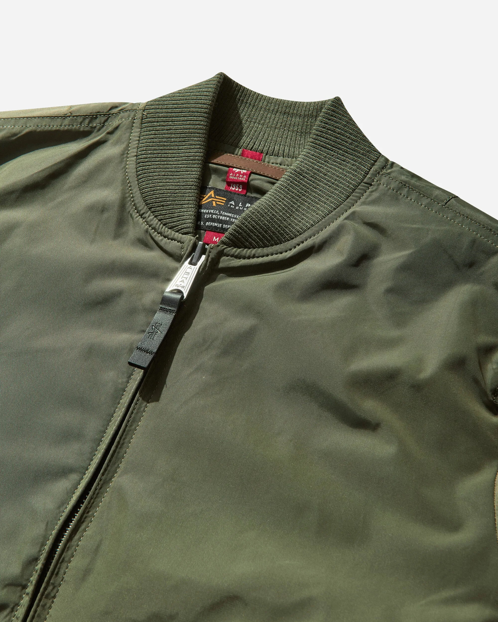 Herren MA-1 TT Two Tone Bomberjacke Salbeigrün