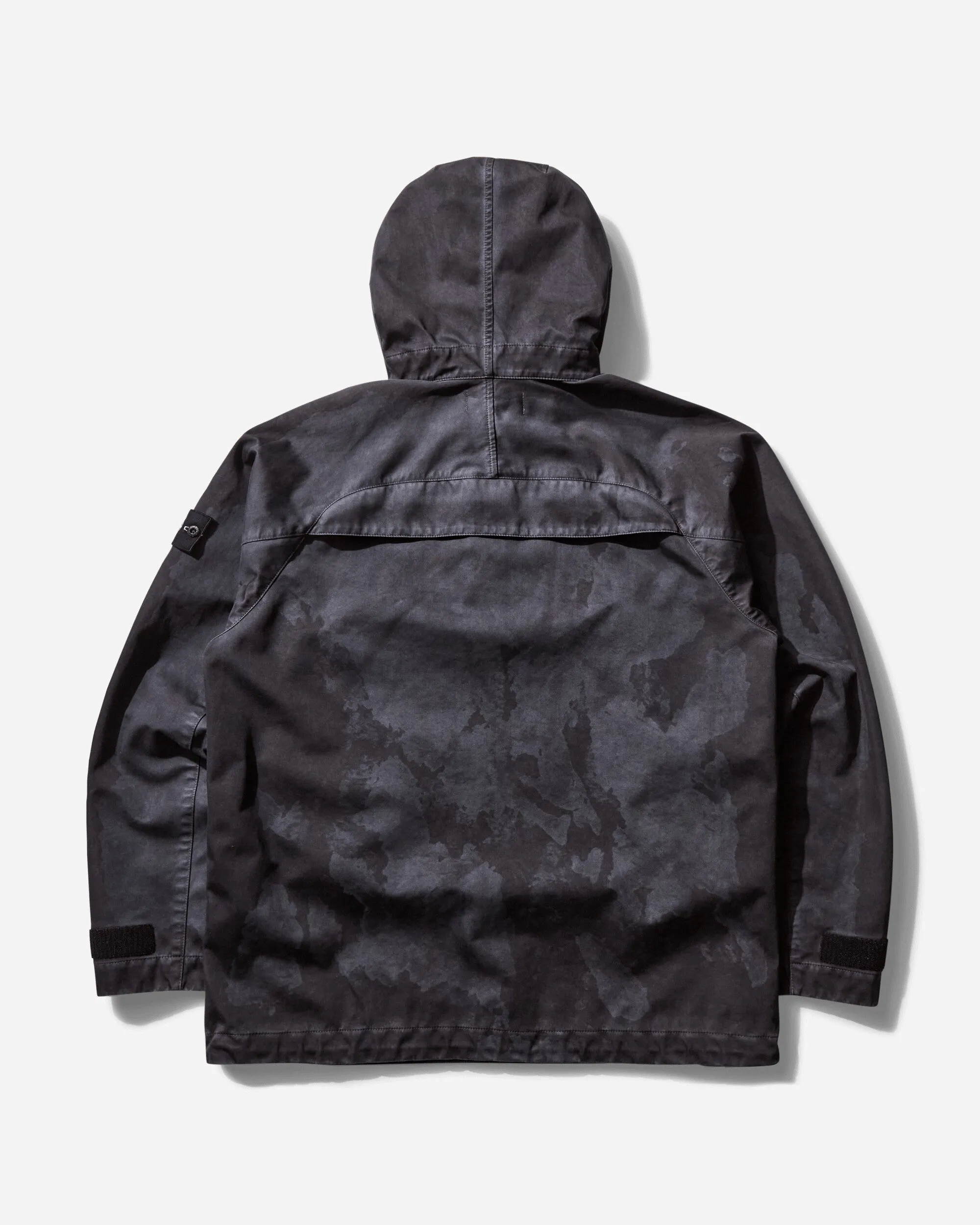 Herren Raso Gommato 3L Laser Camo Anorak Bleigrau