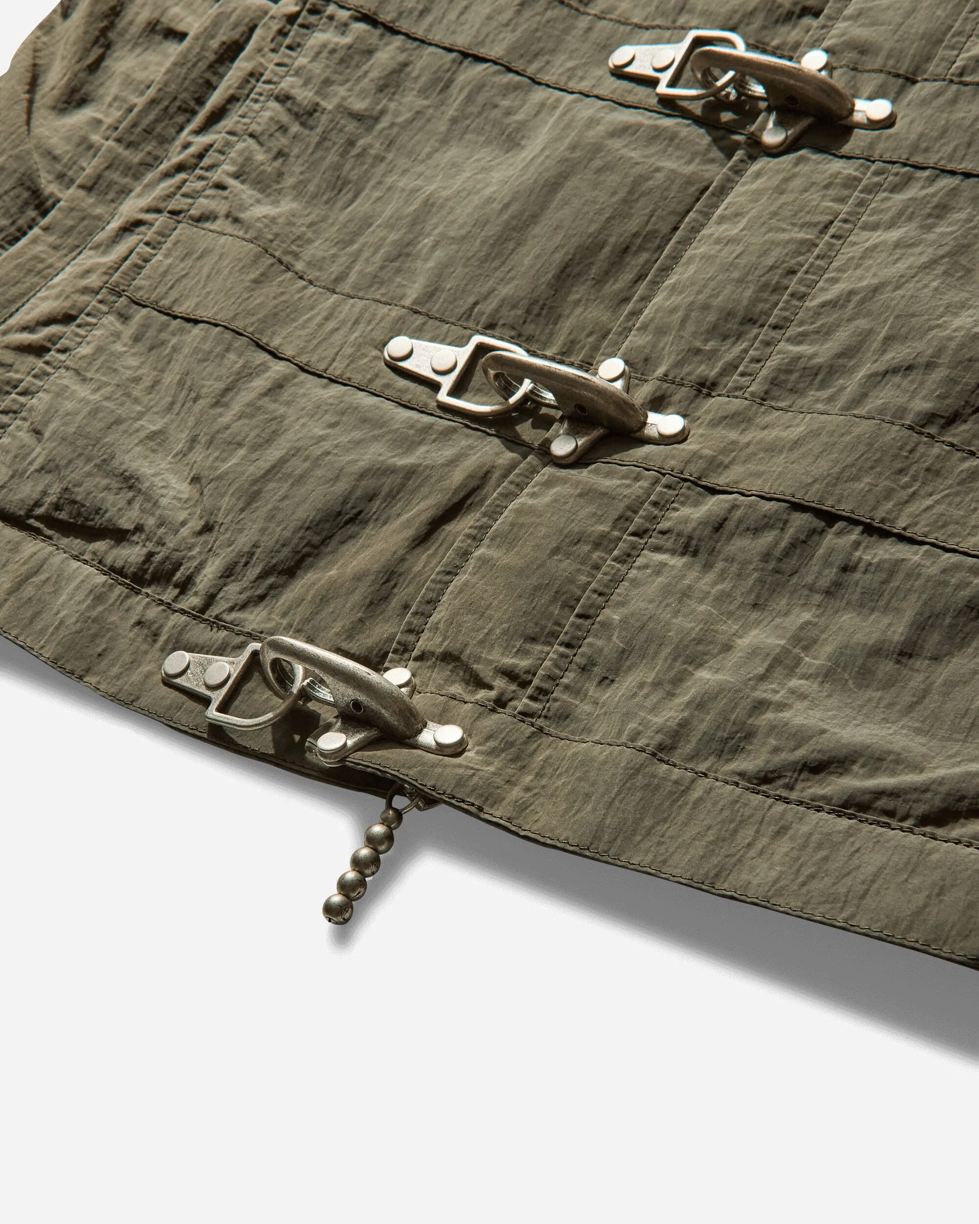Herren Bio-Soldatenjacke mit Narbenoptik Khaki