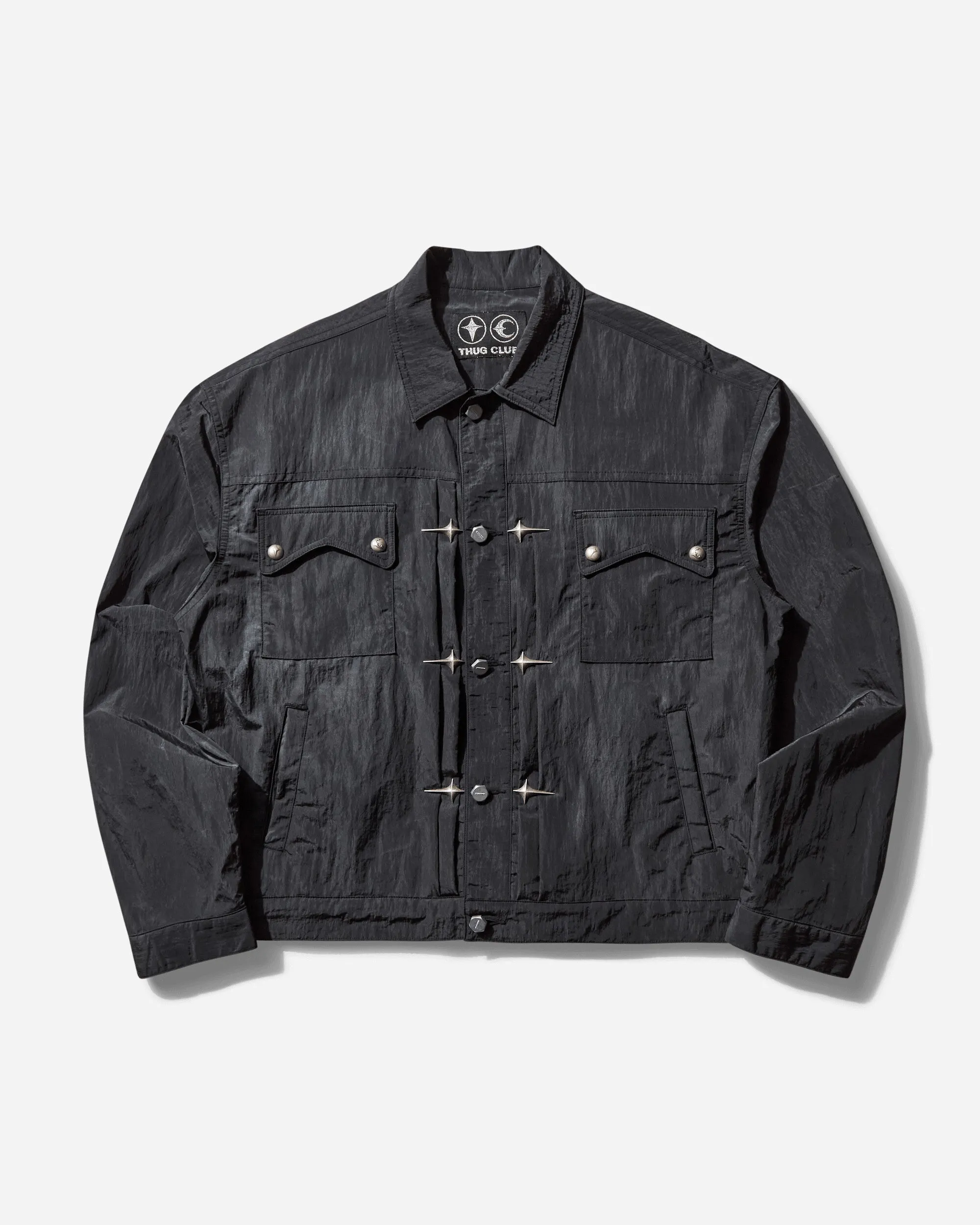 Herren-Jacke mit Krallenmuster in Schwarz