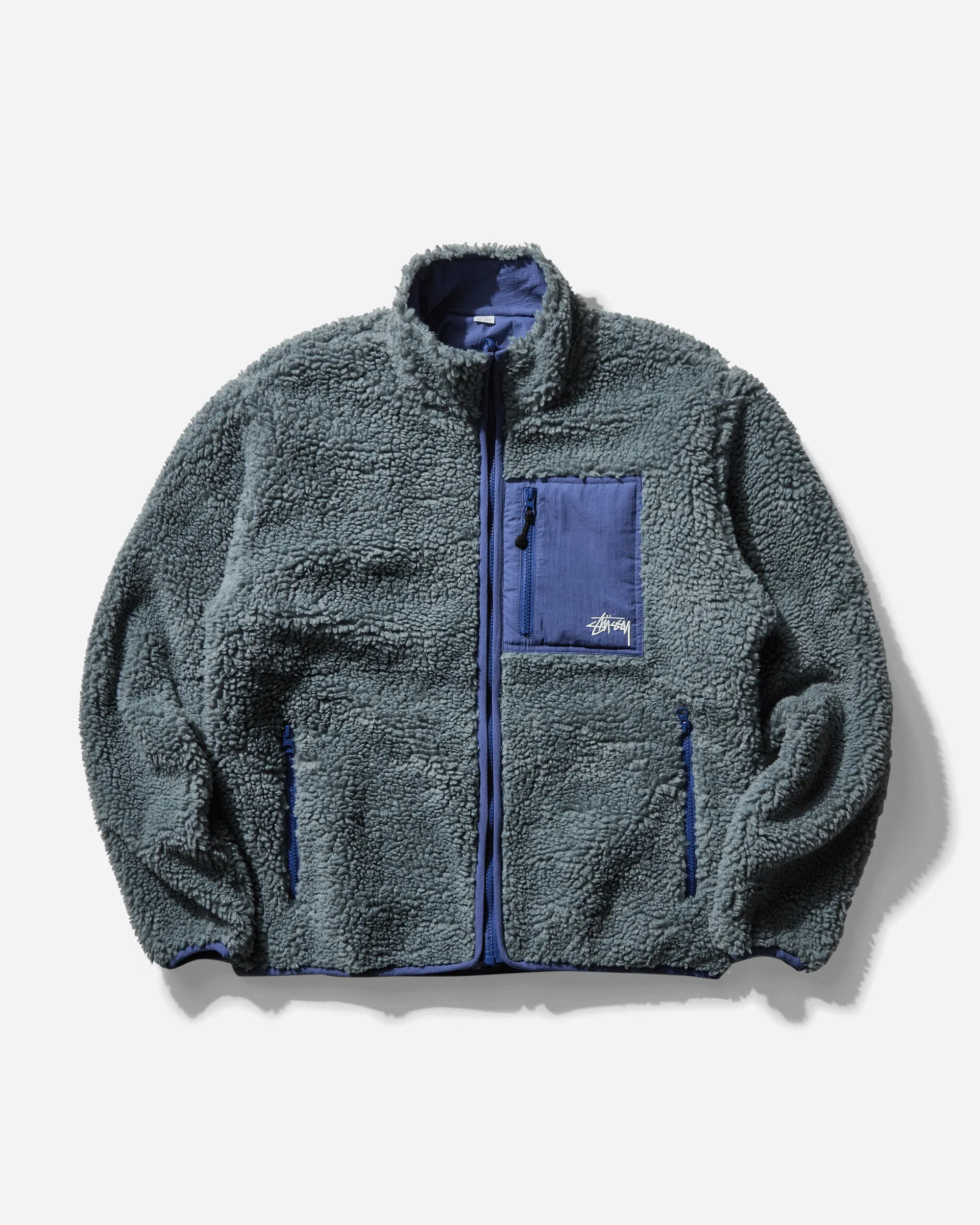 Herren Sherpa Reversible Jacke Bluestone
