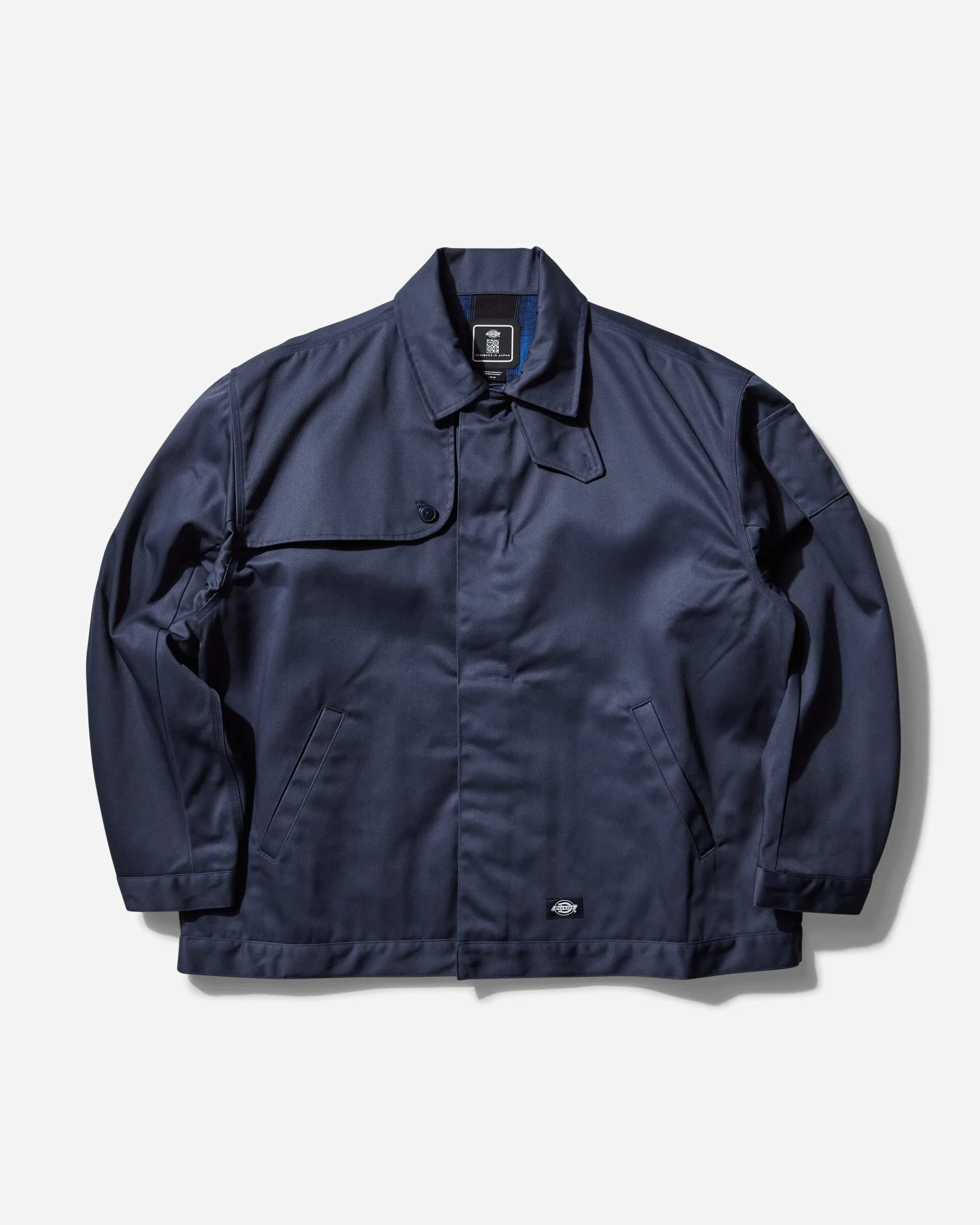 Herren TDC Übergroße Passform gefütterte Eisenhower Jacke Marineblau