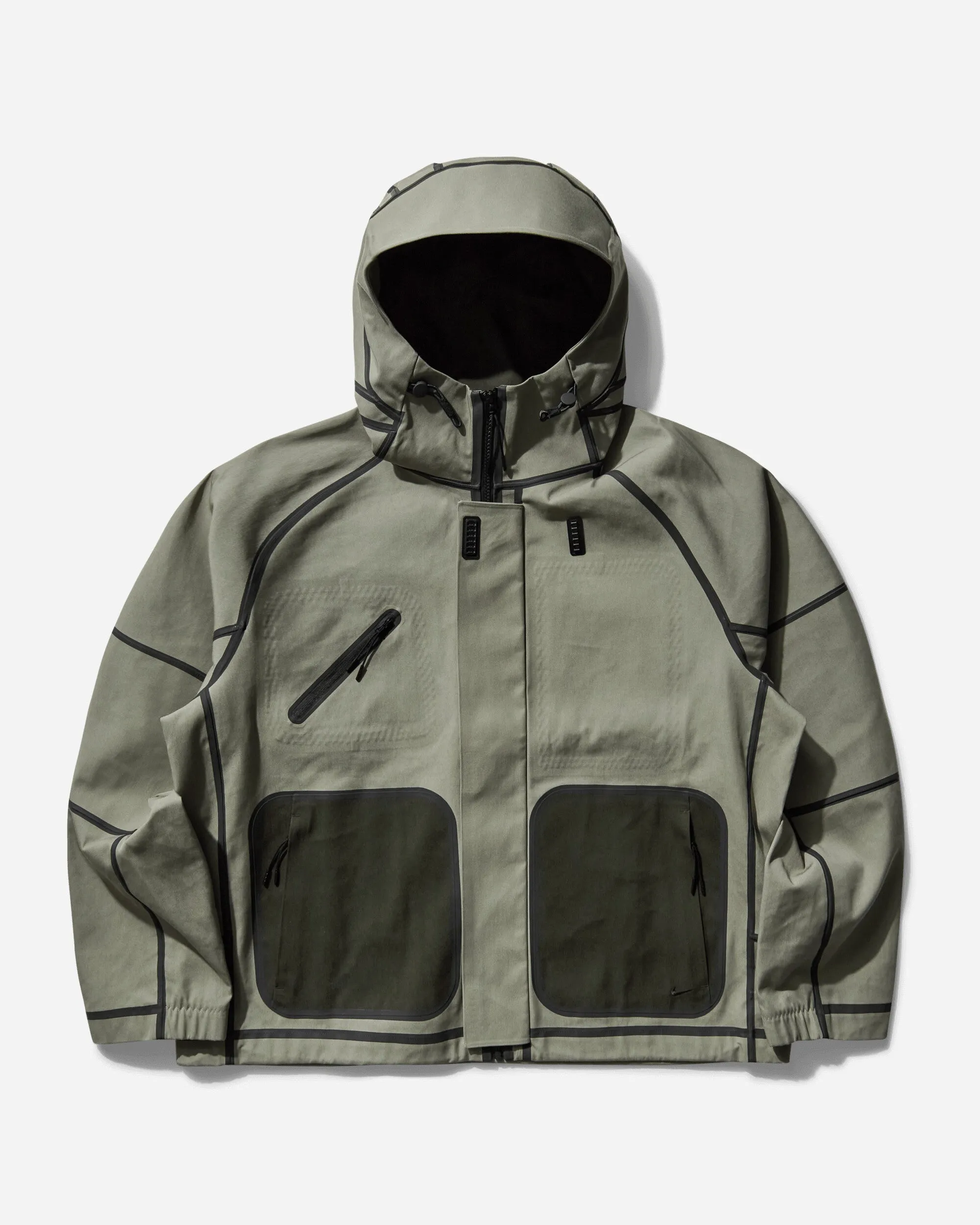 Herren Tech Storm-FIT Kapuzen-Regenjacke Hellgrün