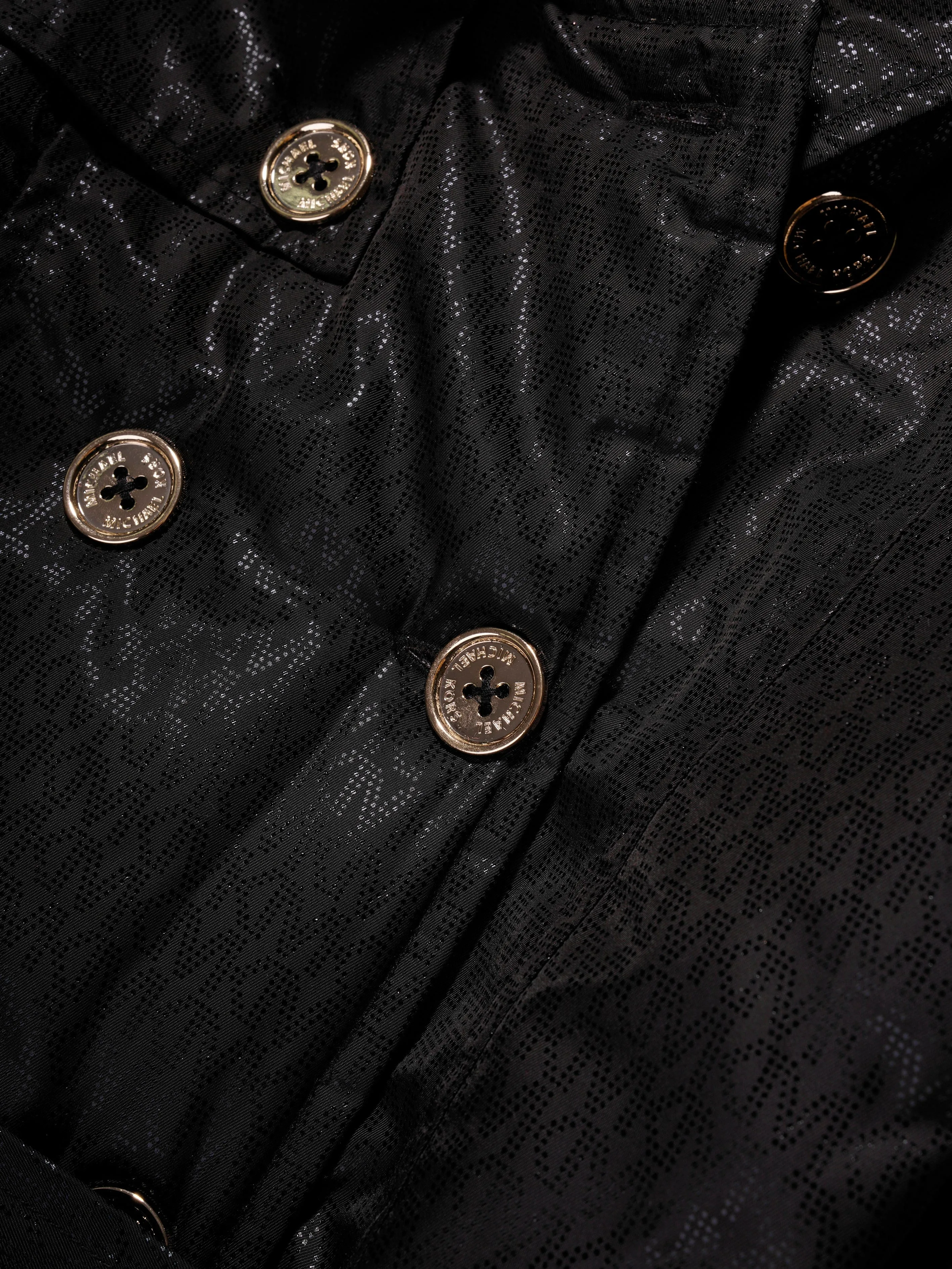 Michael Kors Mädchen Logo Trenchcoat in Schwarz