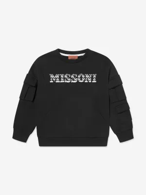 Missoni Boys Logo Sweatshirt in Schwarz