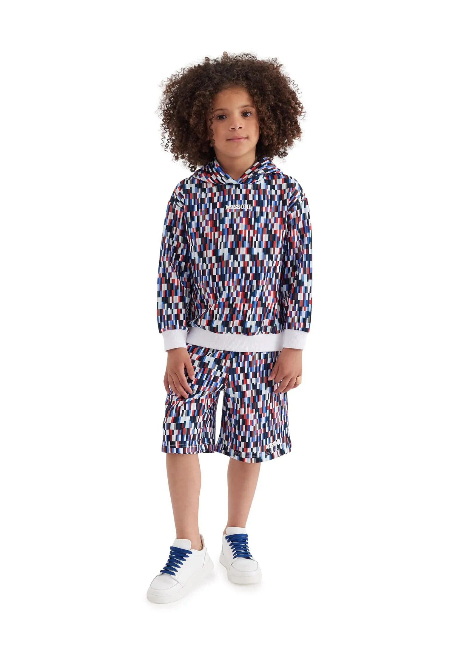 Missoni Boys Pixel Print Hoodie in Mehrfarben