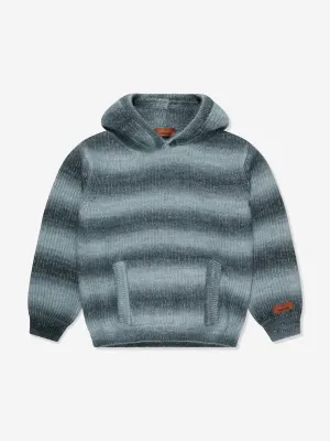 Missoni Kids Strickkapuze in Grau