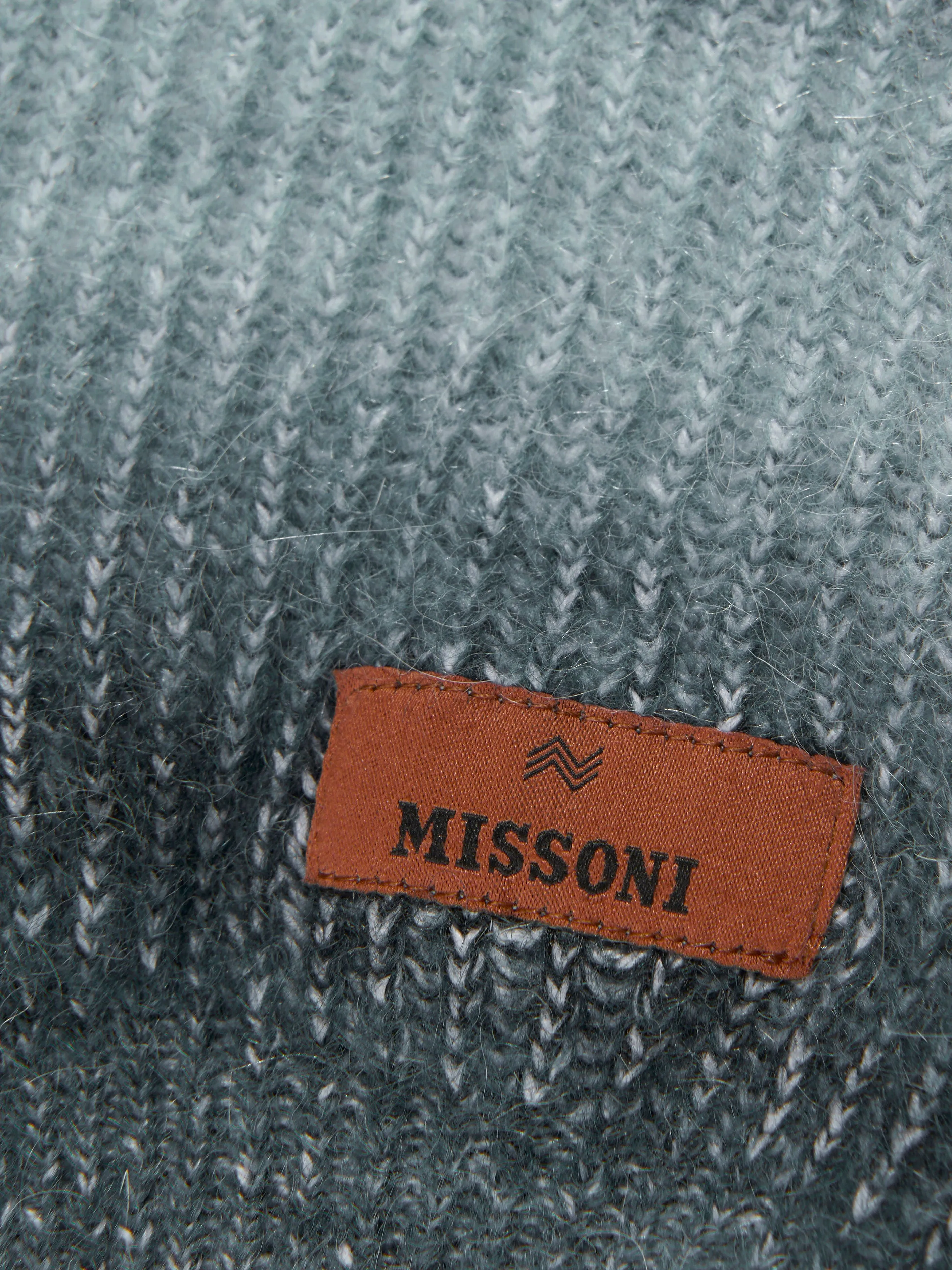 Missoni Kids Strickkapuze in Grau