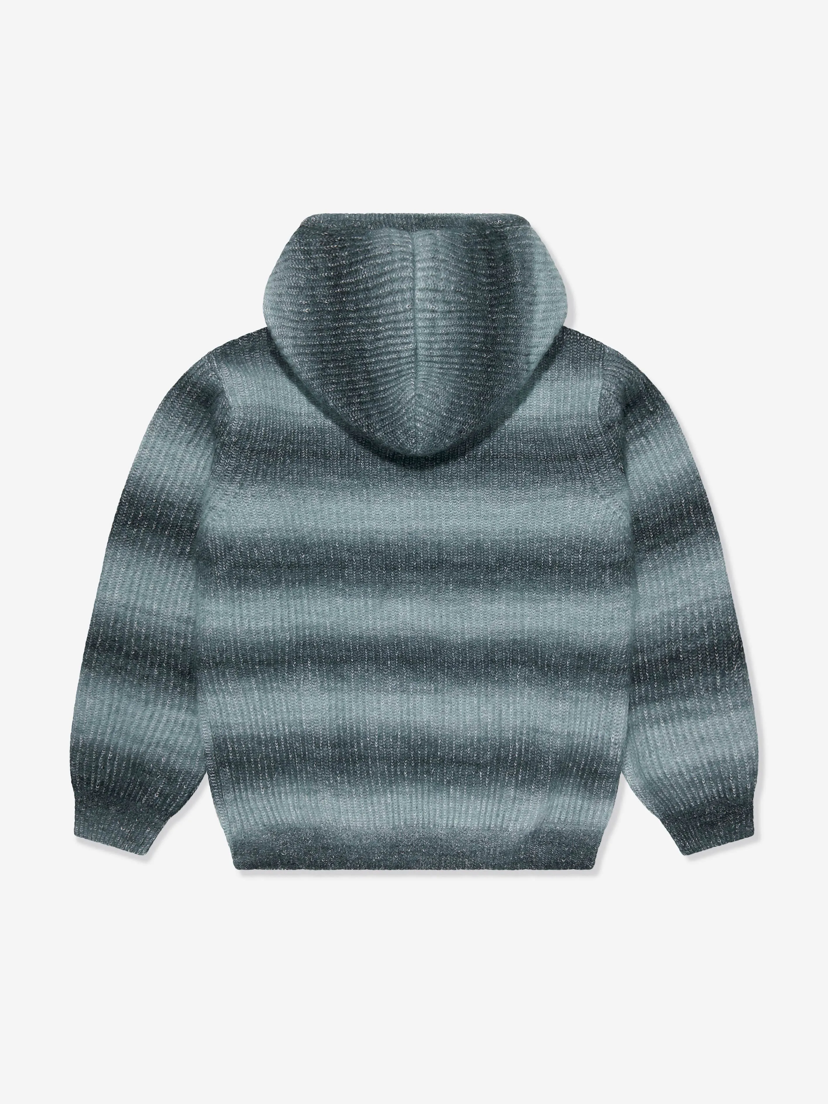 Missoni Kids Strickkapuze in Grau