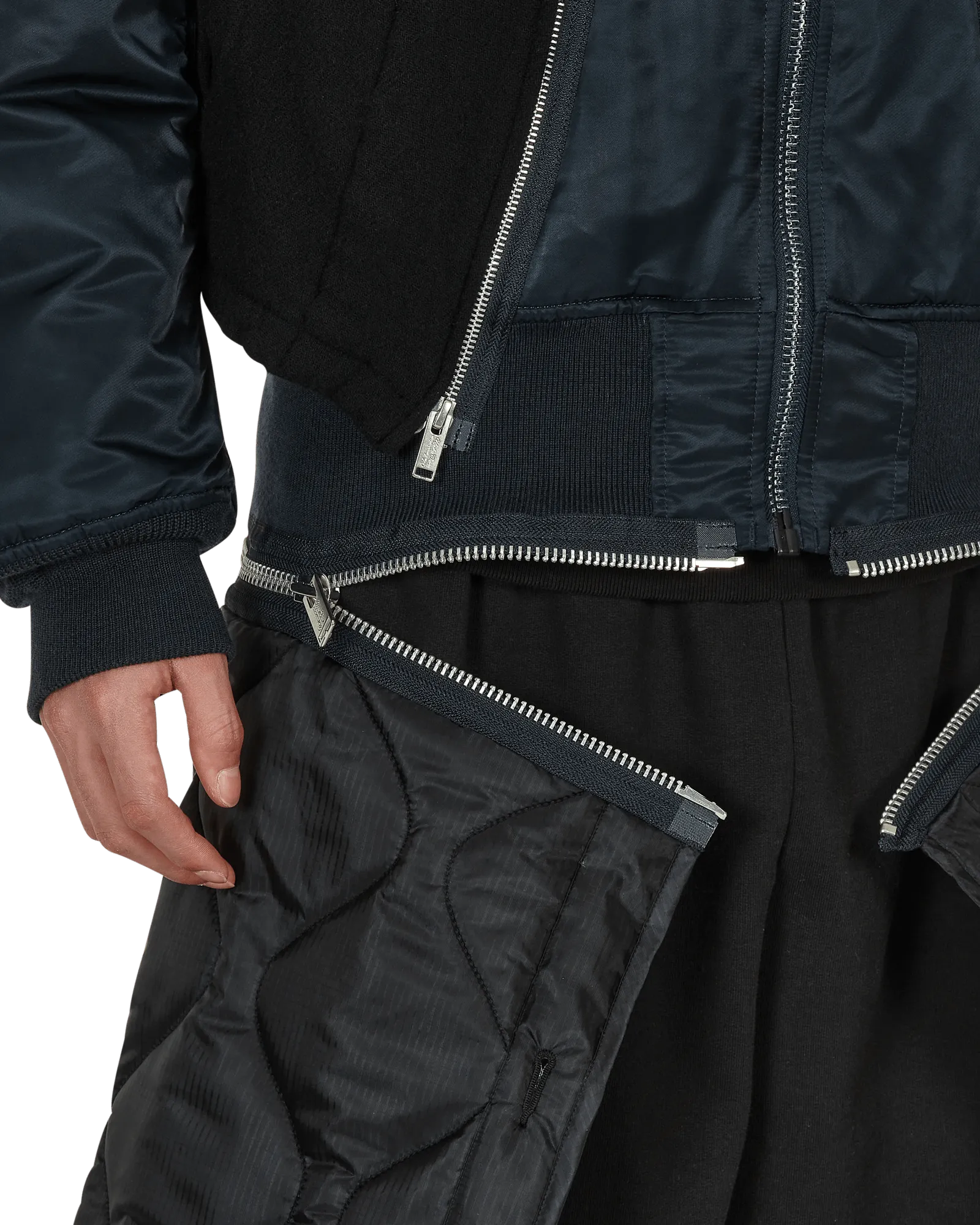Modulare Jacke Blau