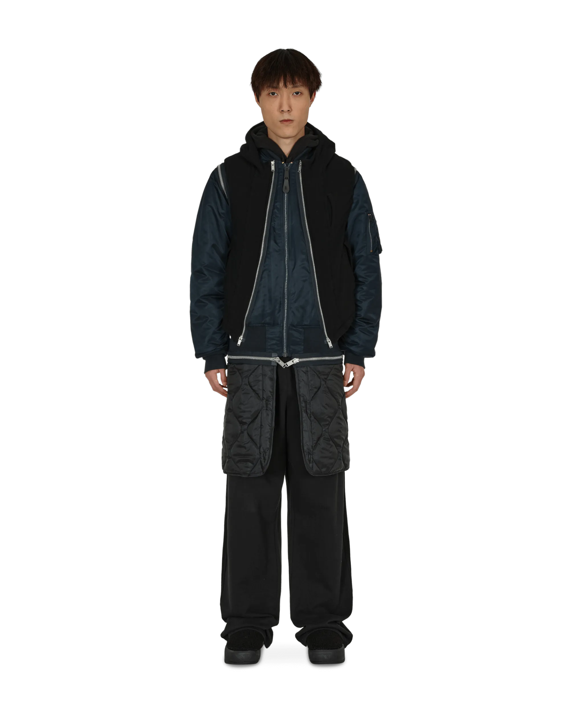 Modulare Jacke Blau