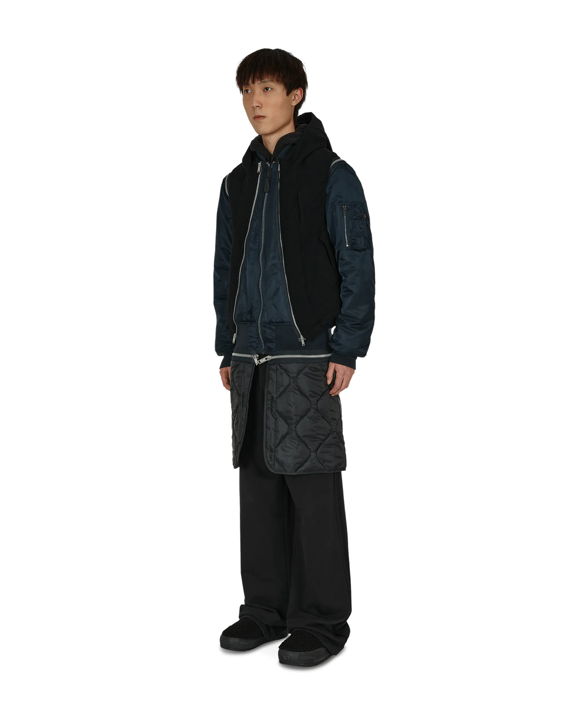 Modulare Jacke Blau