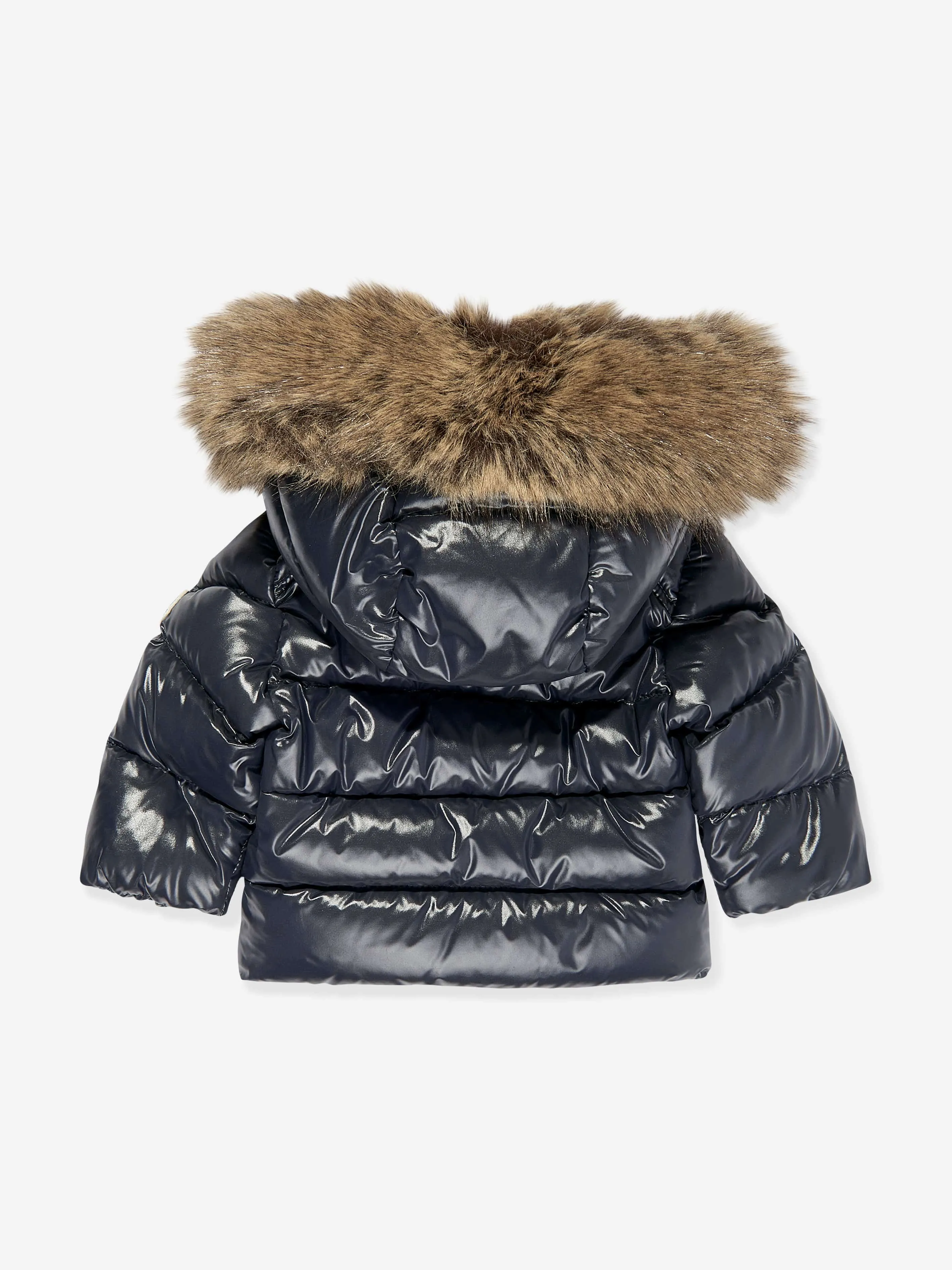 Moncler Enfant Baby Daunengefütterte K2F Jacke in Marineblau